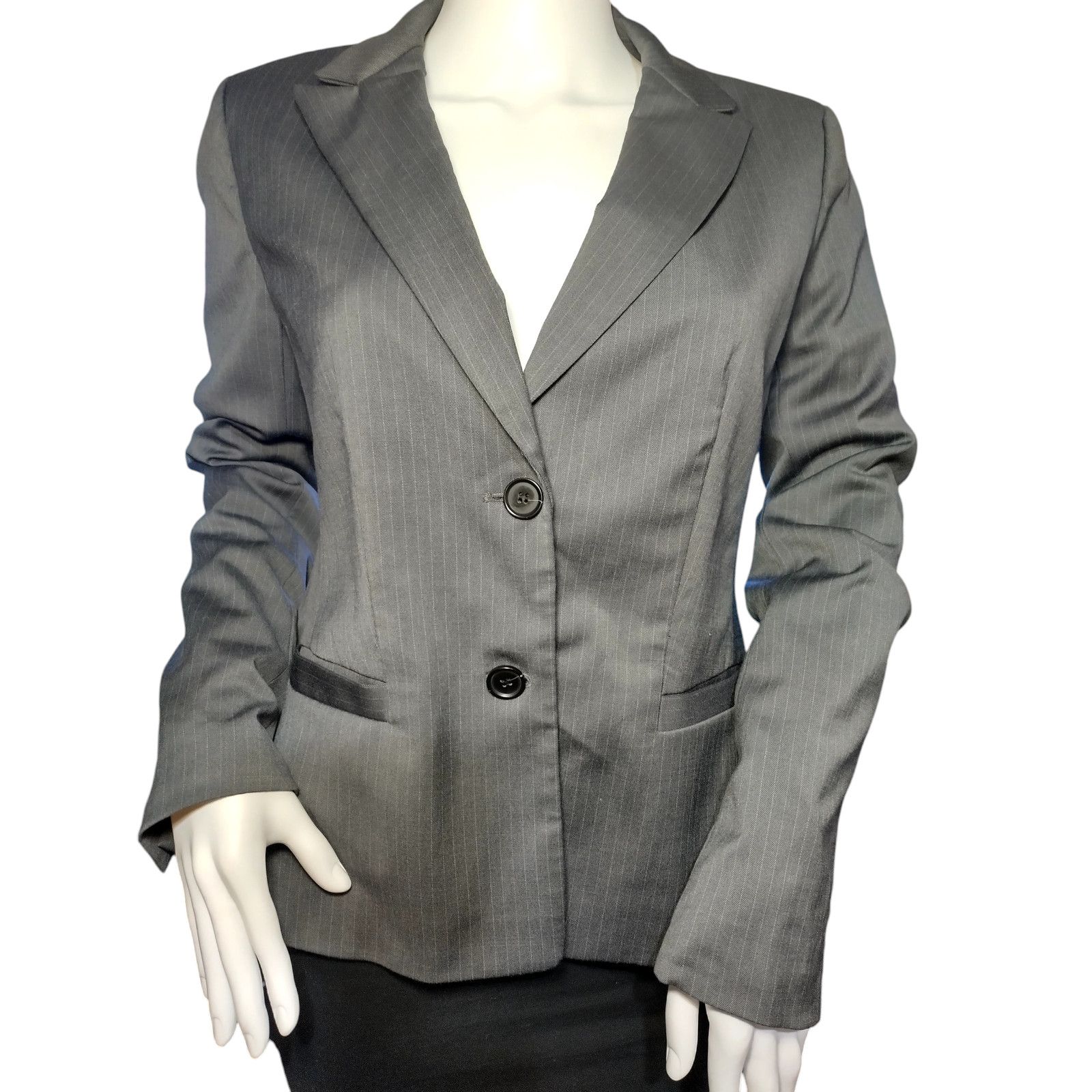 Ann Taylor Ann Taylor Womens Long Sleeves Blazer Jacket Gray Size 6 Size M / US 6-8 / IT 42-44 - 1 Thumbnail