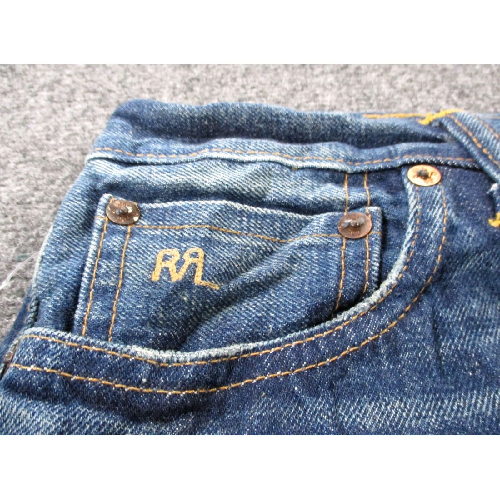 Vintage RRL Ralph Lauren Jeans Men 28 X 32 Denim Slim Straight Selvedge Stretch Size US 28 / EU 44 - 7 Thumbnail