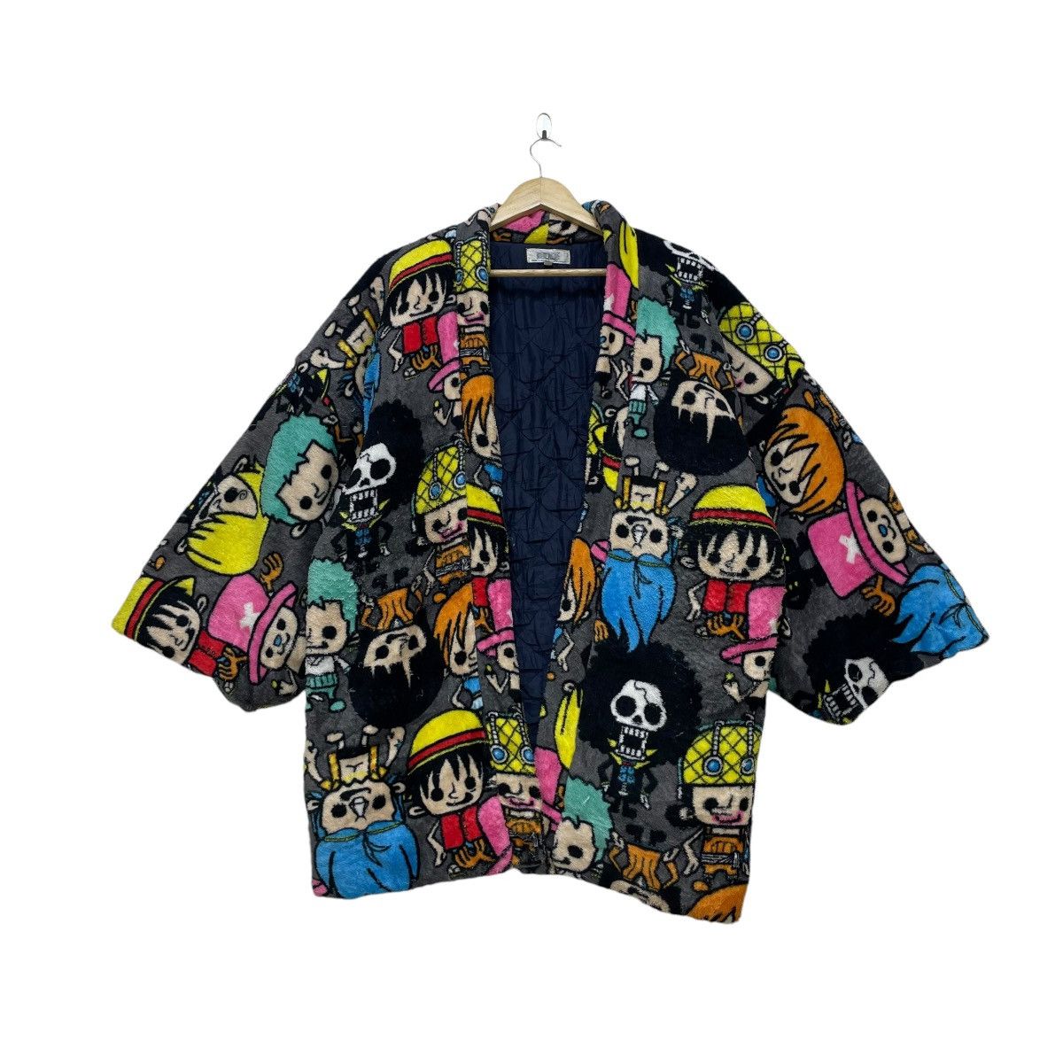 Japanese Brand Vintage Full Print Anime Onepiece Kimono Jacket Size US L / EU 52-54 / 3 - 1 Thumbnail