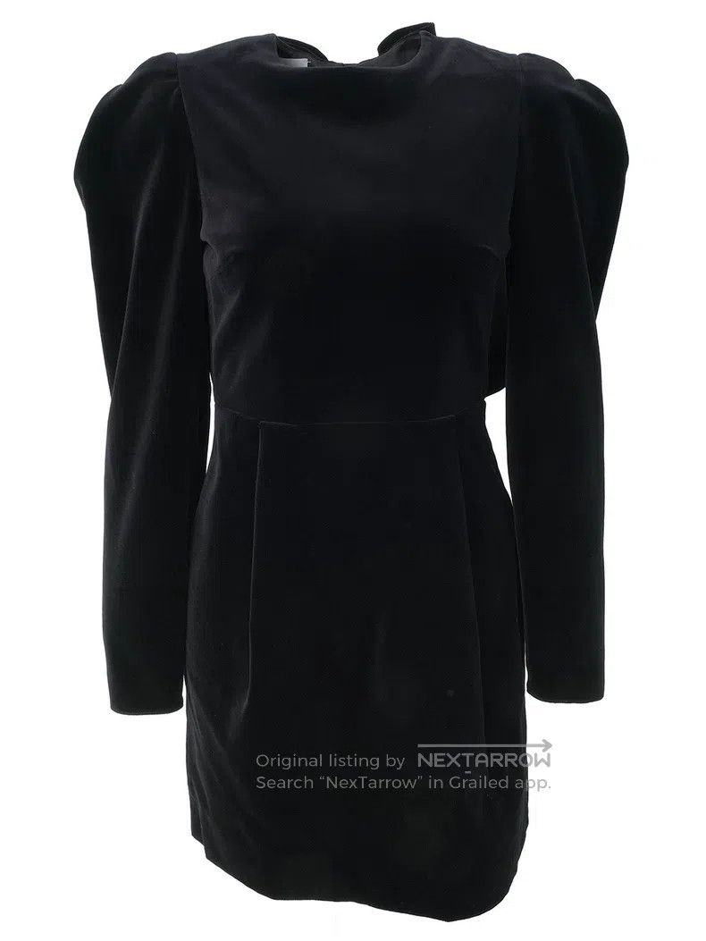 Valentino Valentino Silk velvet bow large open back dress dress Size S / US 4 / IT 40 - 1 Thumbnail