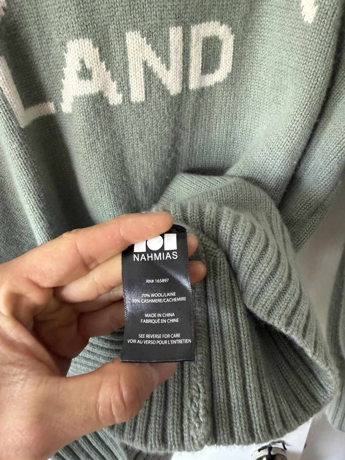 Nahmias Nahmias Intarsia-Knit Crew Neck Size US L / EU 52-54 / 3 - 3 Thumbnail