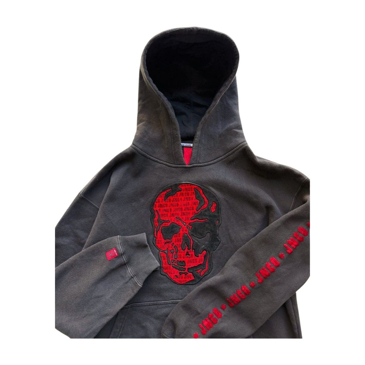 JNCO Vintage JNCO Affliction Style Skull Hoodie Size US L / EU 52-54 / 3 - 2 Thumbnail