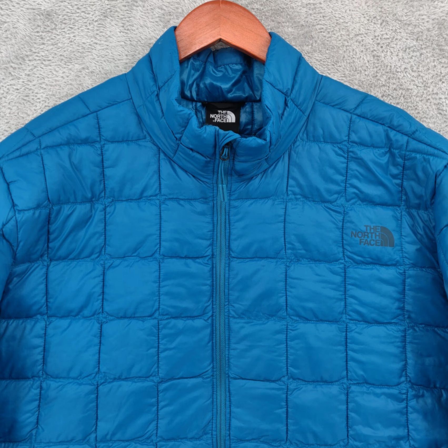 The North Face The North Face Thermoball Jacket Mens 2XL Blue Full Zip Puffer Outdoor Size US XXL / EU 58 / 5 - 2 Thumbnail
