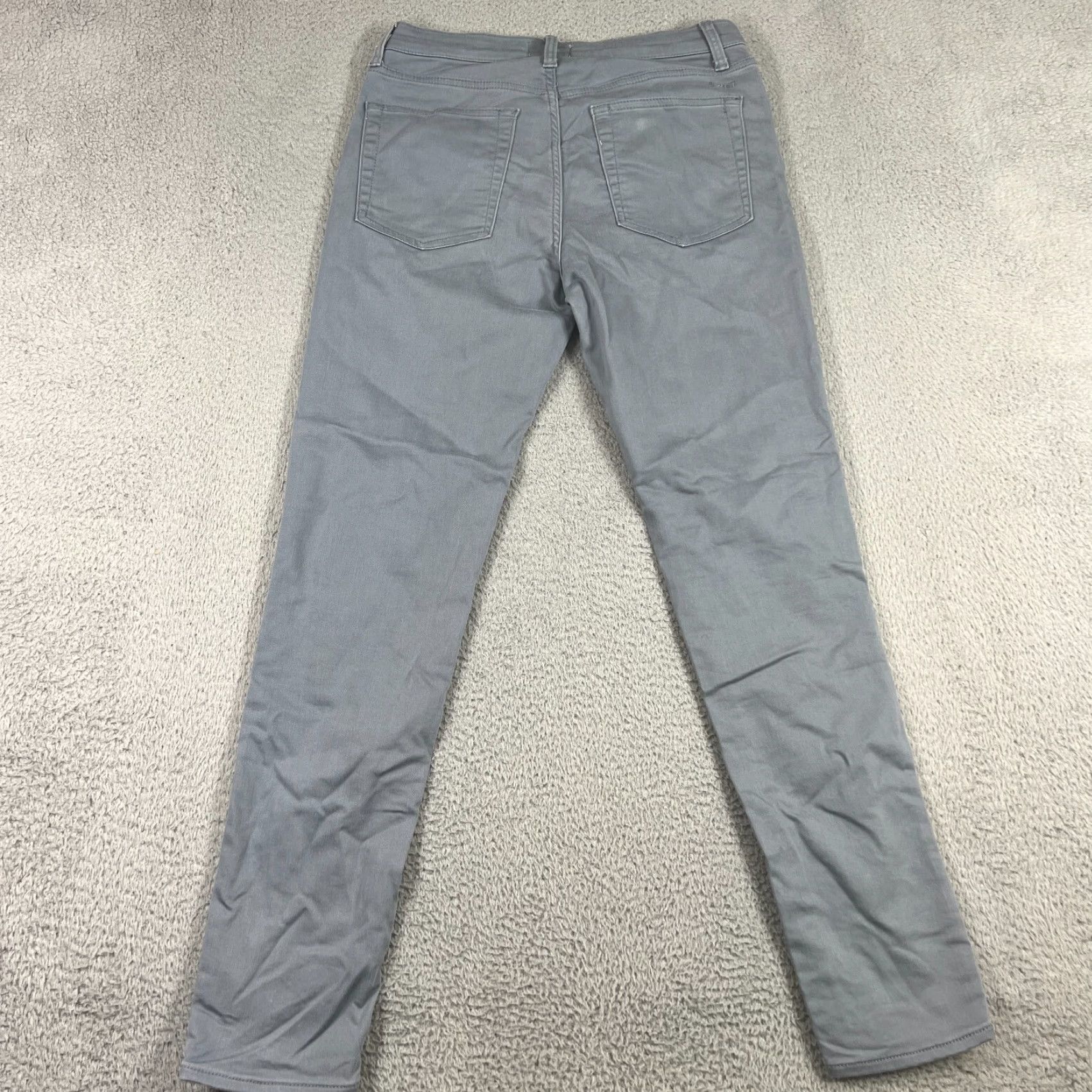 Vintage Swet Tailor Pants Mens 33x32 Chino Slim Fit Stretch Casual Button Logo 5-Pocket Design Gray Cotton Spandex Knit Tapered Flat Front Zip Size US 33 - 7 Thumbnail