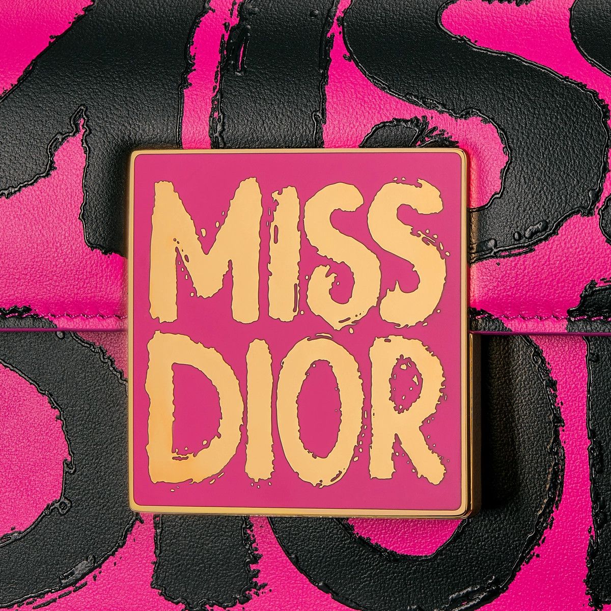 Dior o1bcso1str0226 Size:OS/Miss Dior Flap Bag in Pink/Black Size ONE SIZE - 6 Thumbnail