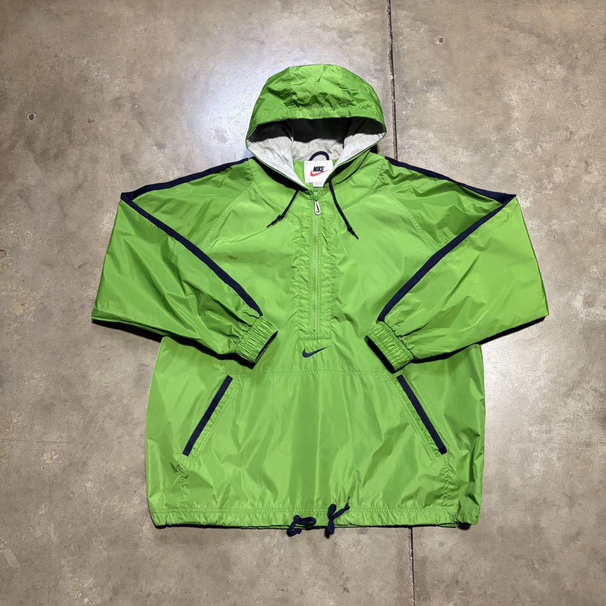 Nike Vintage Nike Track Jacket Windbreaker Pullover Center Swoosh Size US XL / EU 56 / 4 - 1 Thumbnail