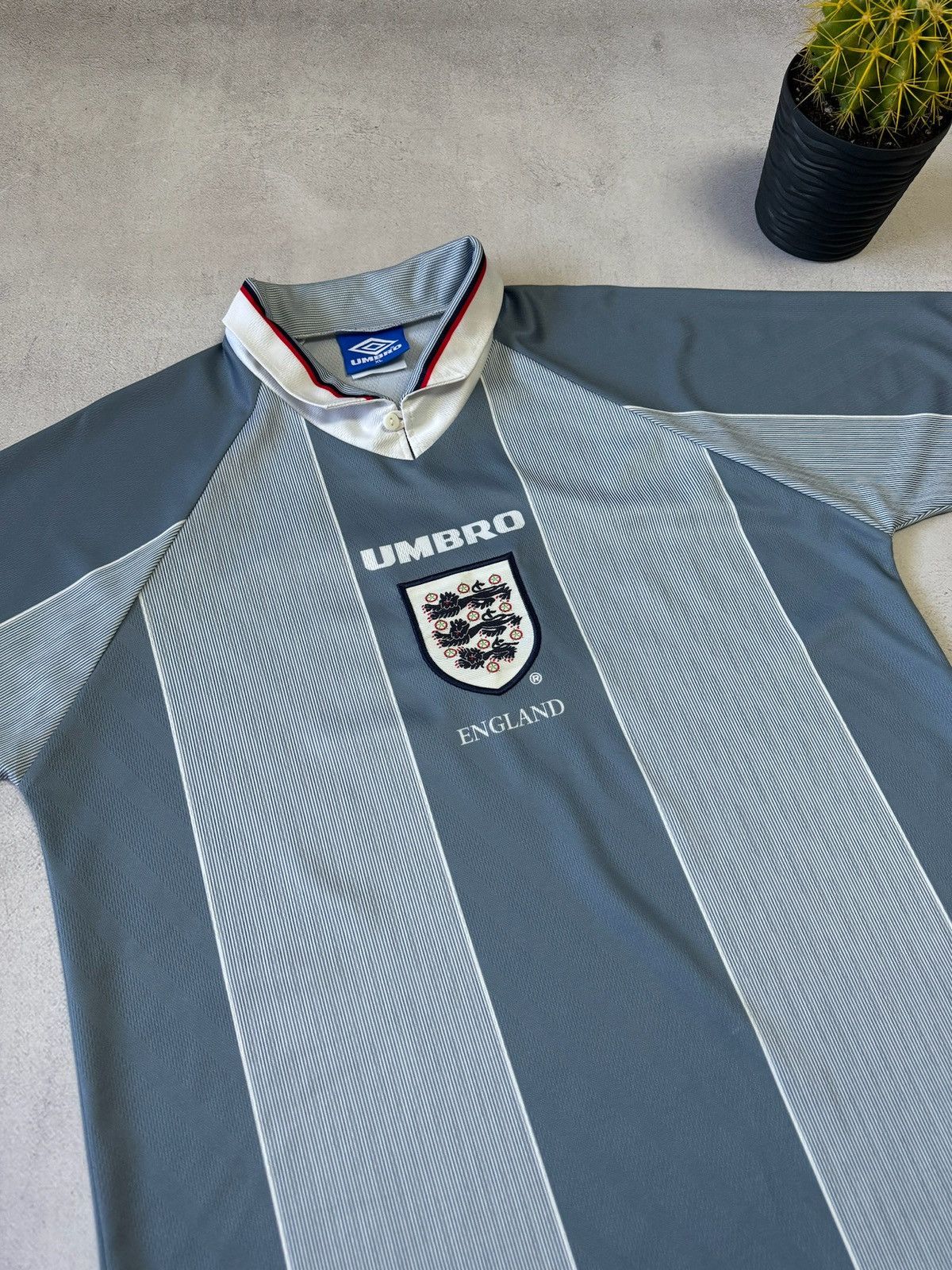 Umbro England Away football shirt 1995 Umbro Soccer Jersey Trikot Size US XL / EU 56 / 4 - 3 Thumbnail