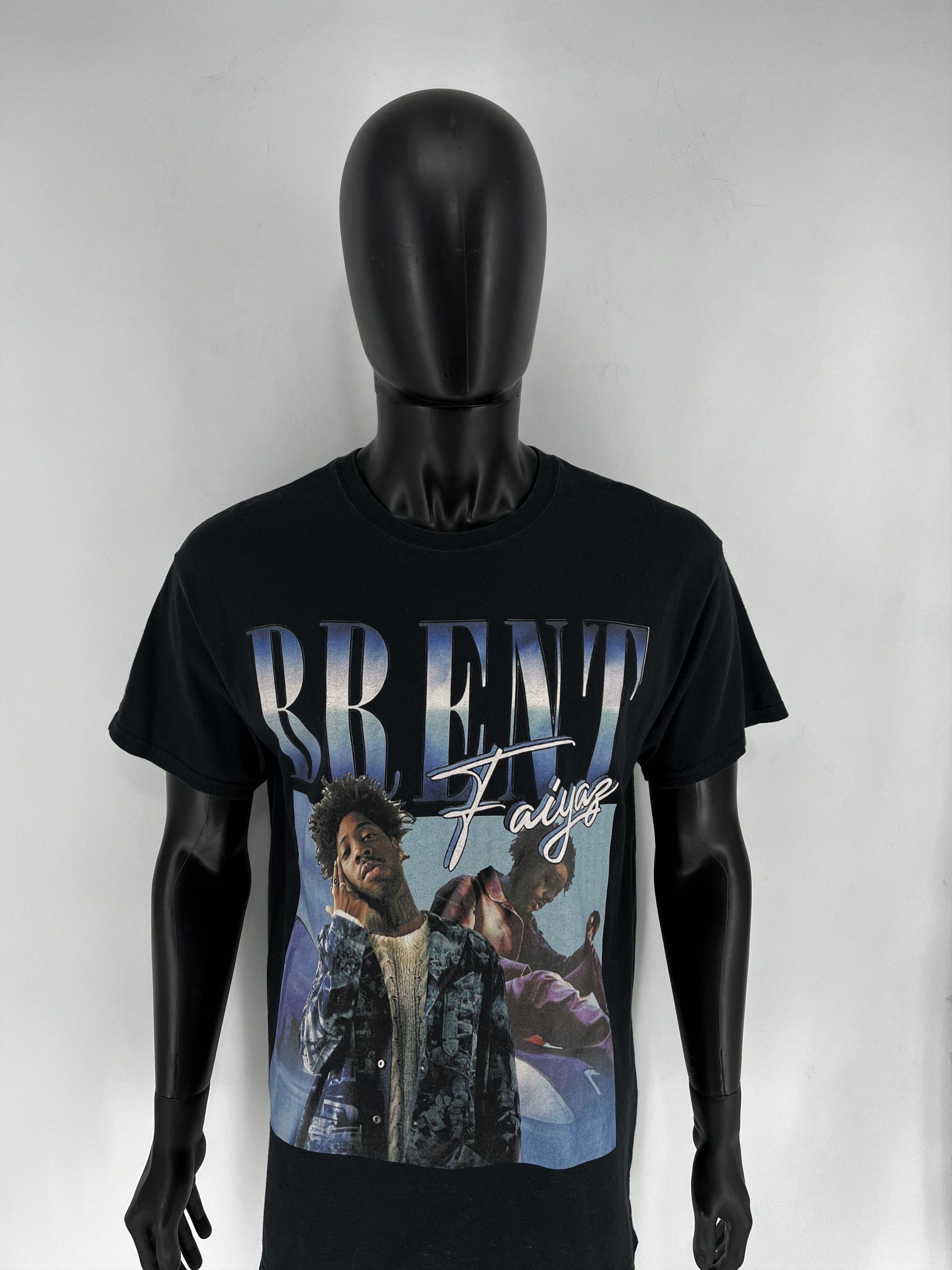 Rap Tees Y2K American Singer Brent Graphic T-shirt Retro Hip Hop Size US L / EU 52-54 / 3 - 5 Thumbnail