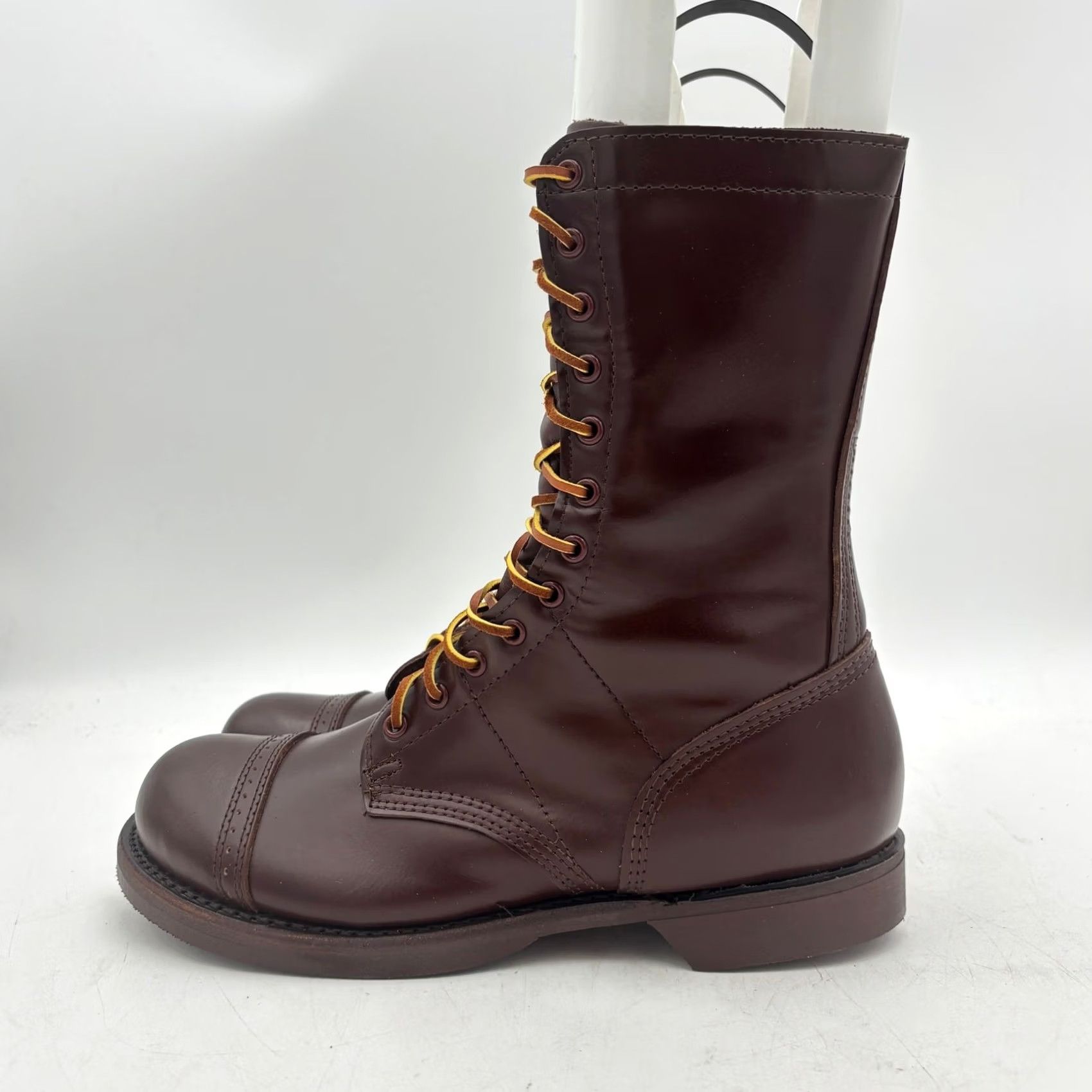 Vintage VINTAGE Corcoran Jump Boots 10" Brown Men 8.5 D Combat Leather Boots Mens Size US 9 / EU 42 - 5 Thumbnail
