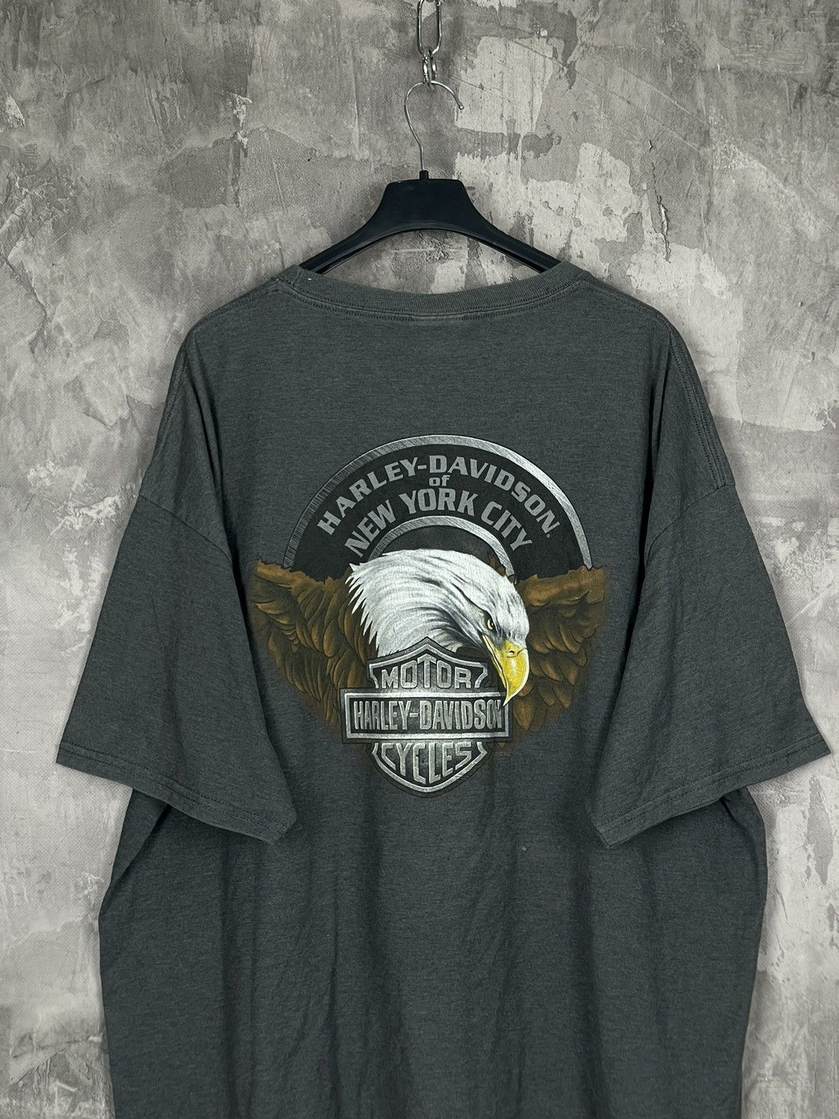 Harley Davidson × Vintage Trashed! VTG 90’s Harley Davidson Faded Paper Thin T-Shirt Size US XXL / EU 58 / 5 - 8 Thumbnail