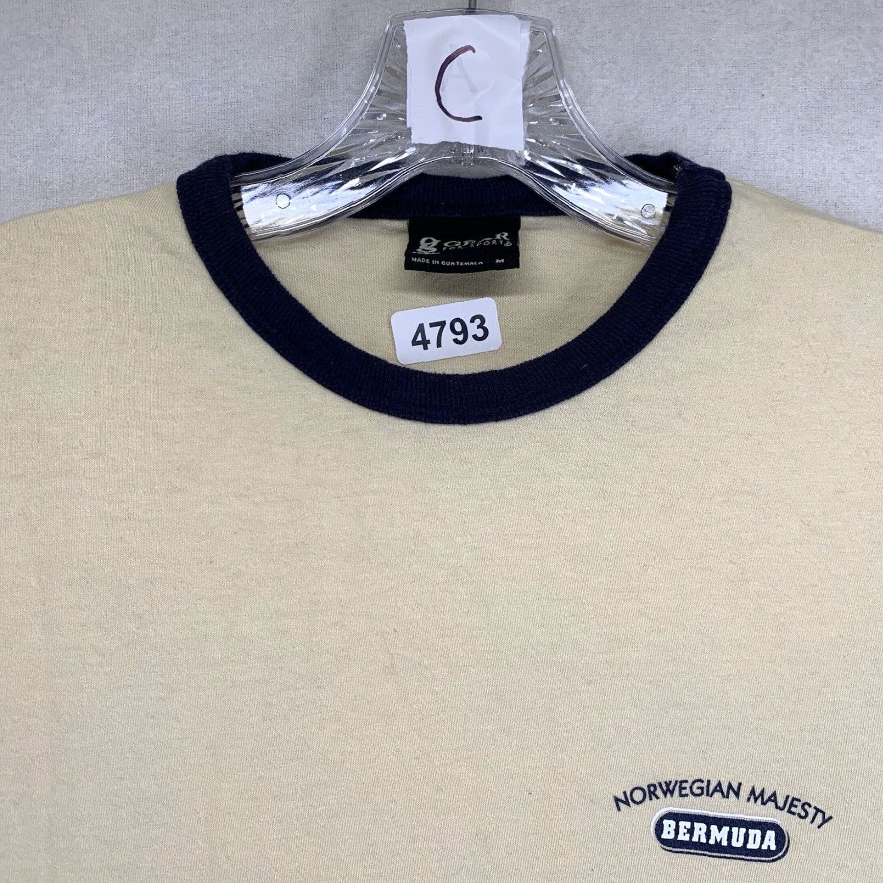 Vintage VINTAGE GEAR FOR SPORTS Norwegian Majesty Cruises T-Shirt Unisex Adults Medium Beige 90s Ocean Cruise Logo Size US M / EU 48-50 / 2 - 5 Thumbnail