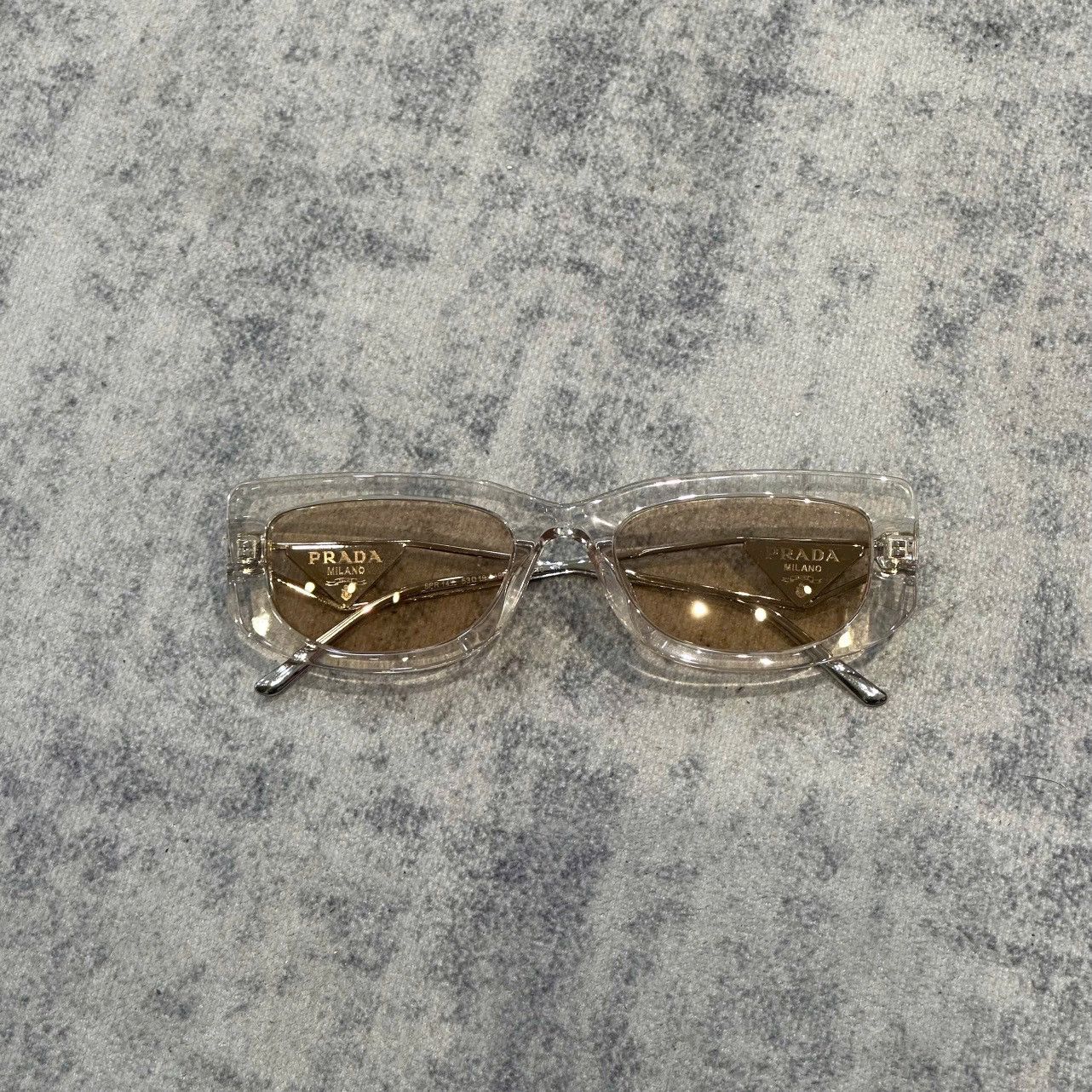 Prada PRADA Symbole Sunglasses 14YS 19M4I2 CRYSTAL BEIGE Size ONE SIZE - 2 Thumbnail