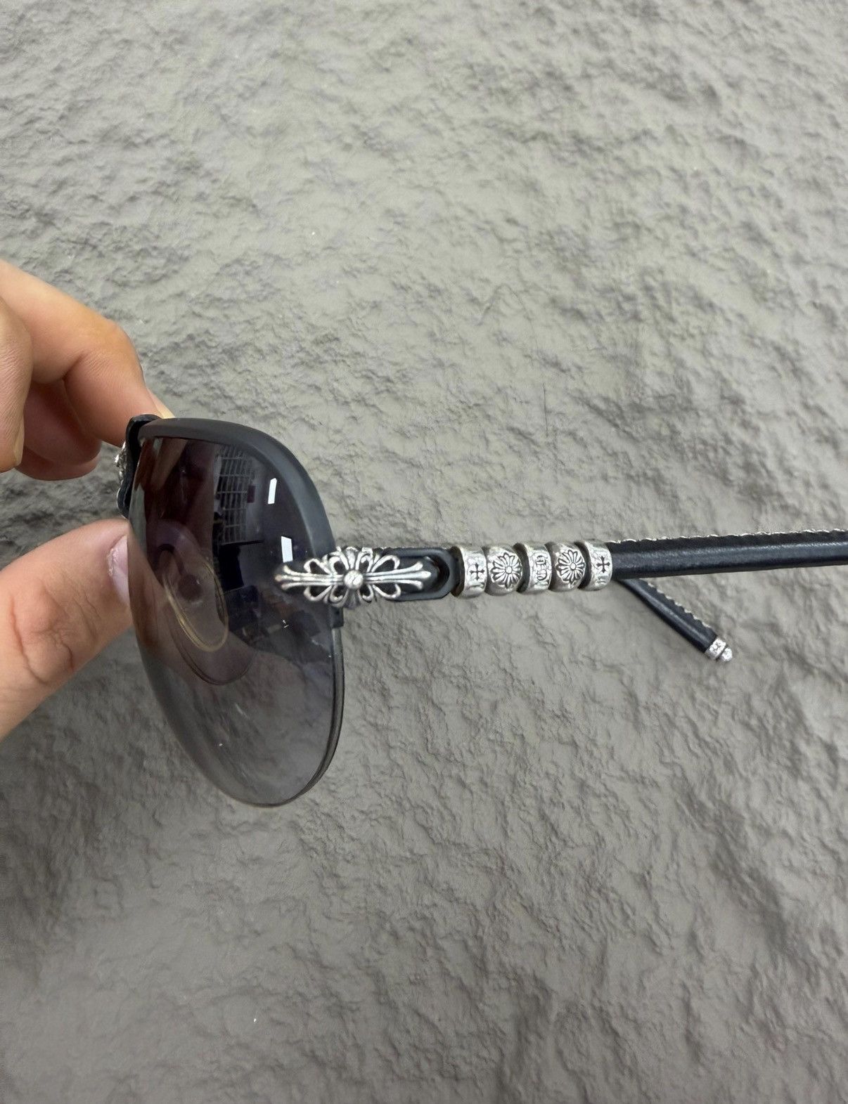 Chrome Hearts Chrome Hearts Y2K Millennium Aviator Sunglasses Size ONE SIZE - 3 Thumbnail