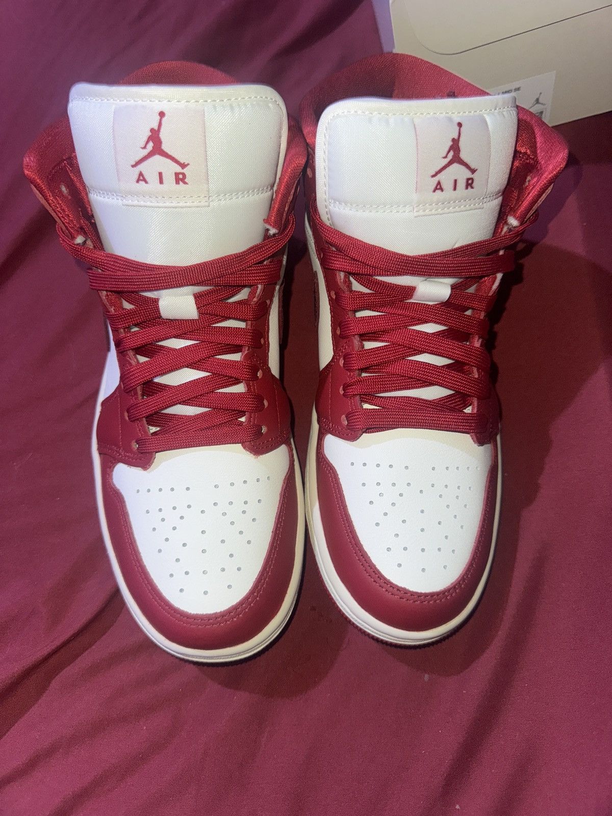 Jordan Brand Red cracked leather jordan 1’s Size US 9 / IT 39 - 5 Thumbnail