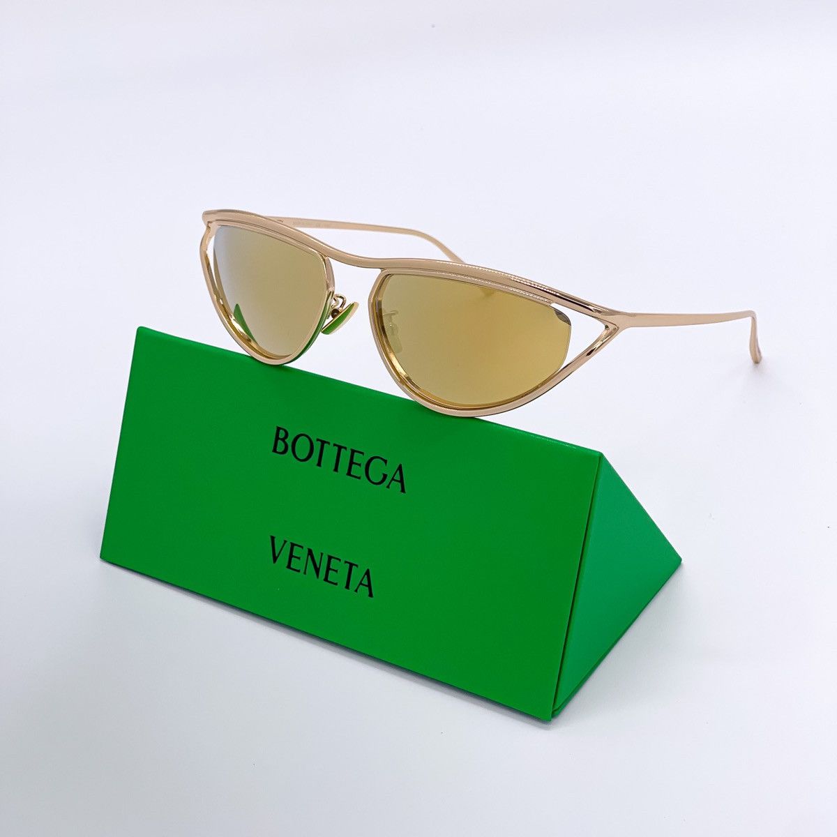 Bottega Veneta NEW BOTTEGA VENETA SUNGLASSES BV1116S 003 UNISEX GOLD ...