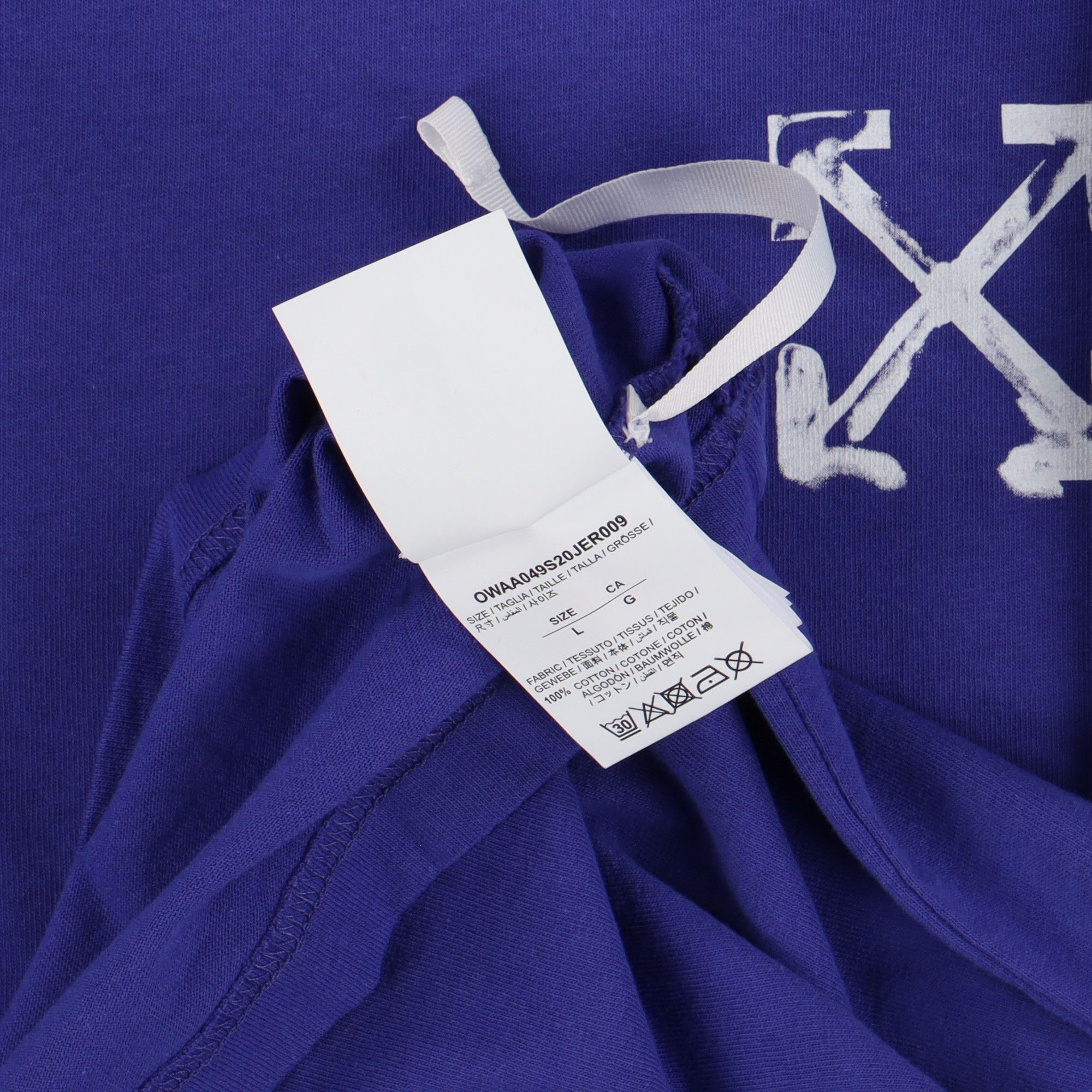Off-White Blue Spray Arrows Woman T-Shirt Size US M / EU 48-50 / 2 - 6 Thumbnail