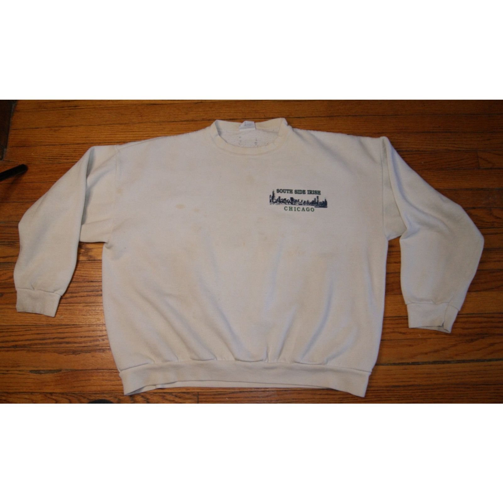 Vintage VTG 80s South Side Irish Chicago 2XL Sweatshirt Lyrics Black Size US XXL / EU 58 / 5 - 3 Thumbnail