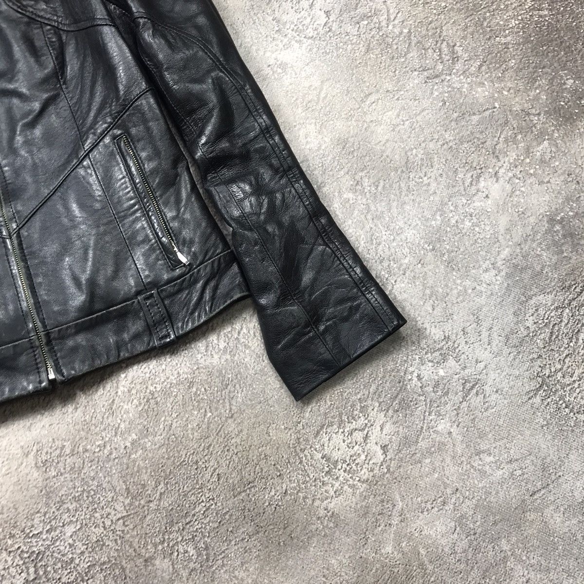 Vintage Vintage Y2K Black Biker Leather Jacket Grunge Streetwear M Size M / US 6-8 / IT 42-44 - 5 Thumbnail