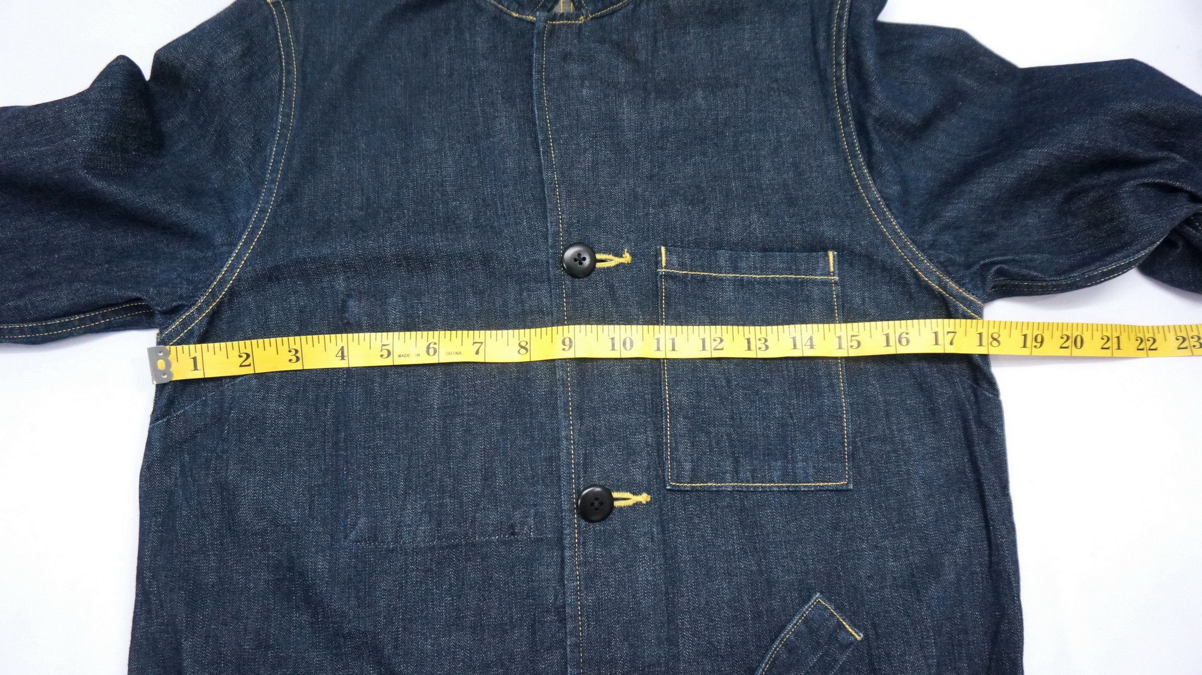 Japanese Brand KAPITAL Denim Shop Coat Indigo Size S / US 4 / IT 40 - 10 Thumbnail