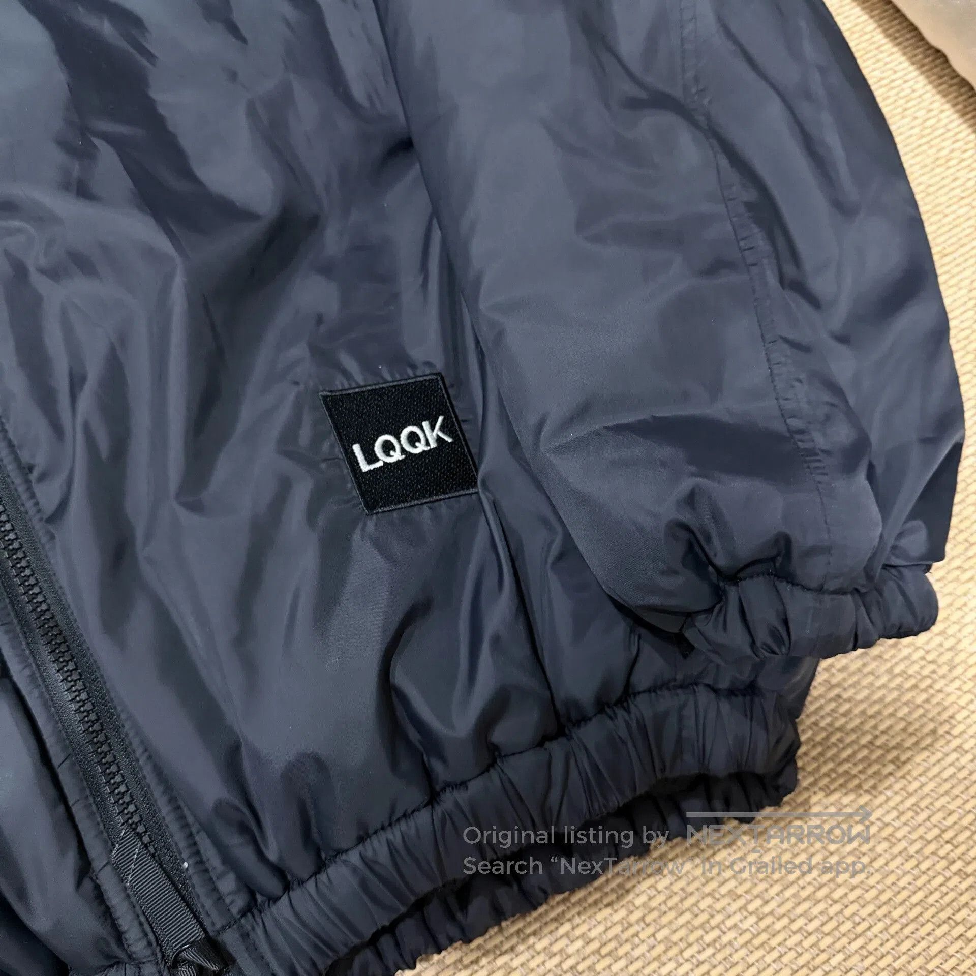 LQQK Studio Lightweight Nylon Jacket with Diagonal Zip. Size US S / EU 44-46 / 1 - 4 Thumbnail