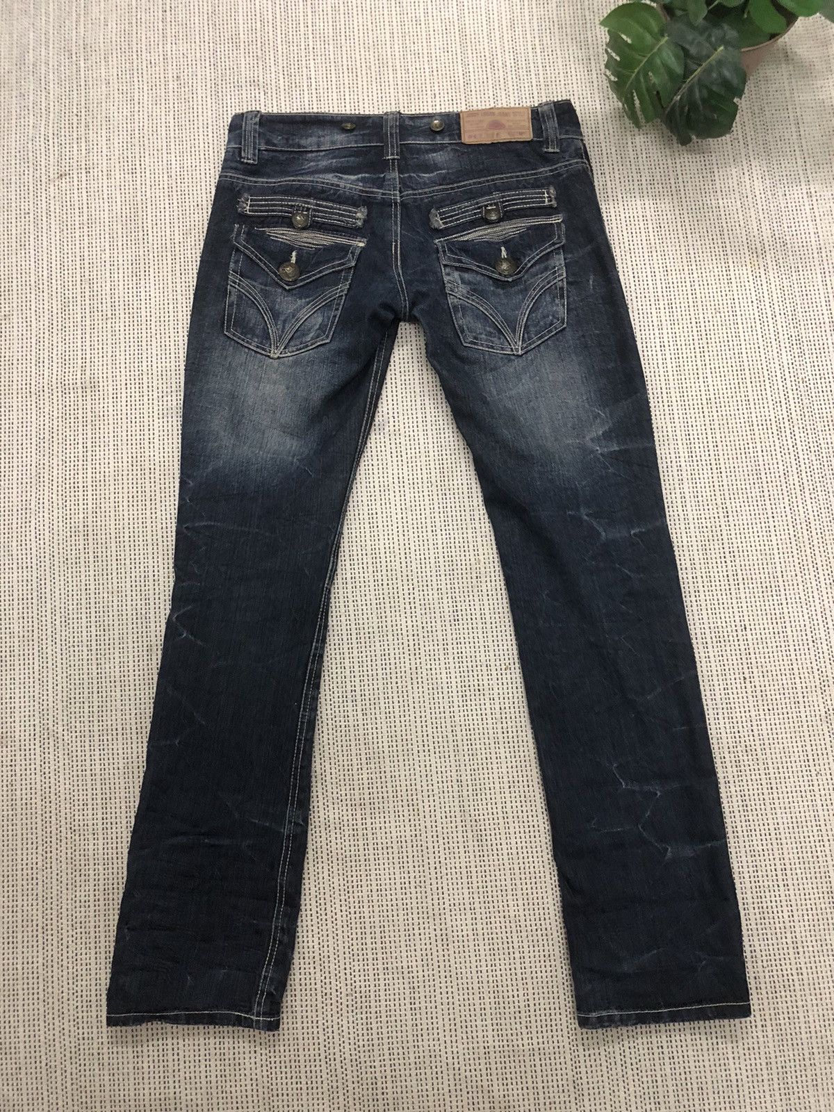 If Six Was Nine × Le Grande Bleu (L.G.B.) × Tornado Mart IfSixWasNine Style- Jesse Logan Rusty Wash Skeleton Skull Size US 33 - 9 Thumbnail