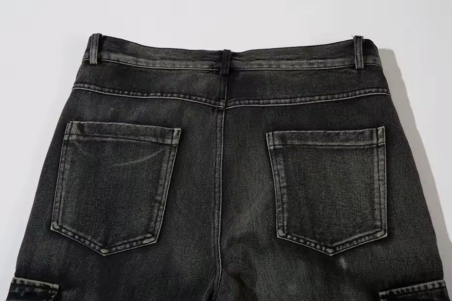 Designer × Jean × Vintage Y2K Vintage Streetwear Distressed Baggy Cargo Jeans Size US 33 - 18 Thumbnail