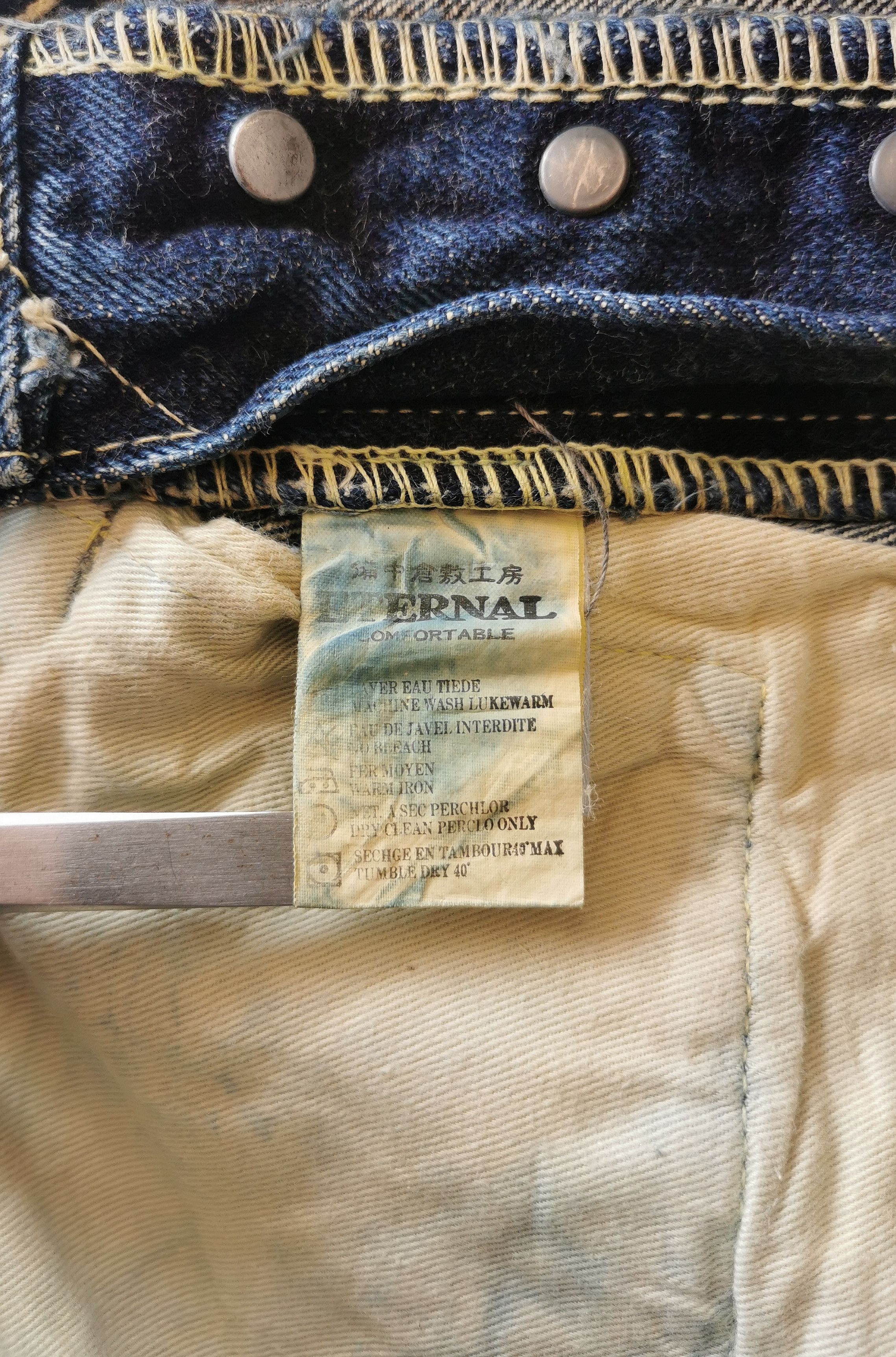 Eternal × Hysteric Glamour × Japanese Brand Eternal Japan Selvedge One Side Denim Style HystericGlamour Size US 30 / EU 46 - 11 Thumbnail