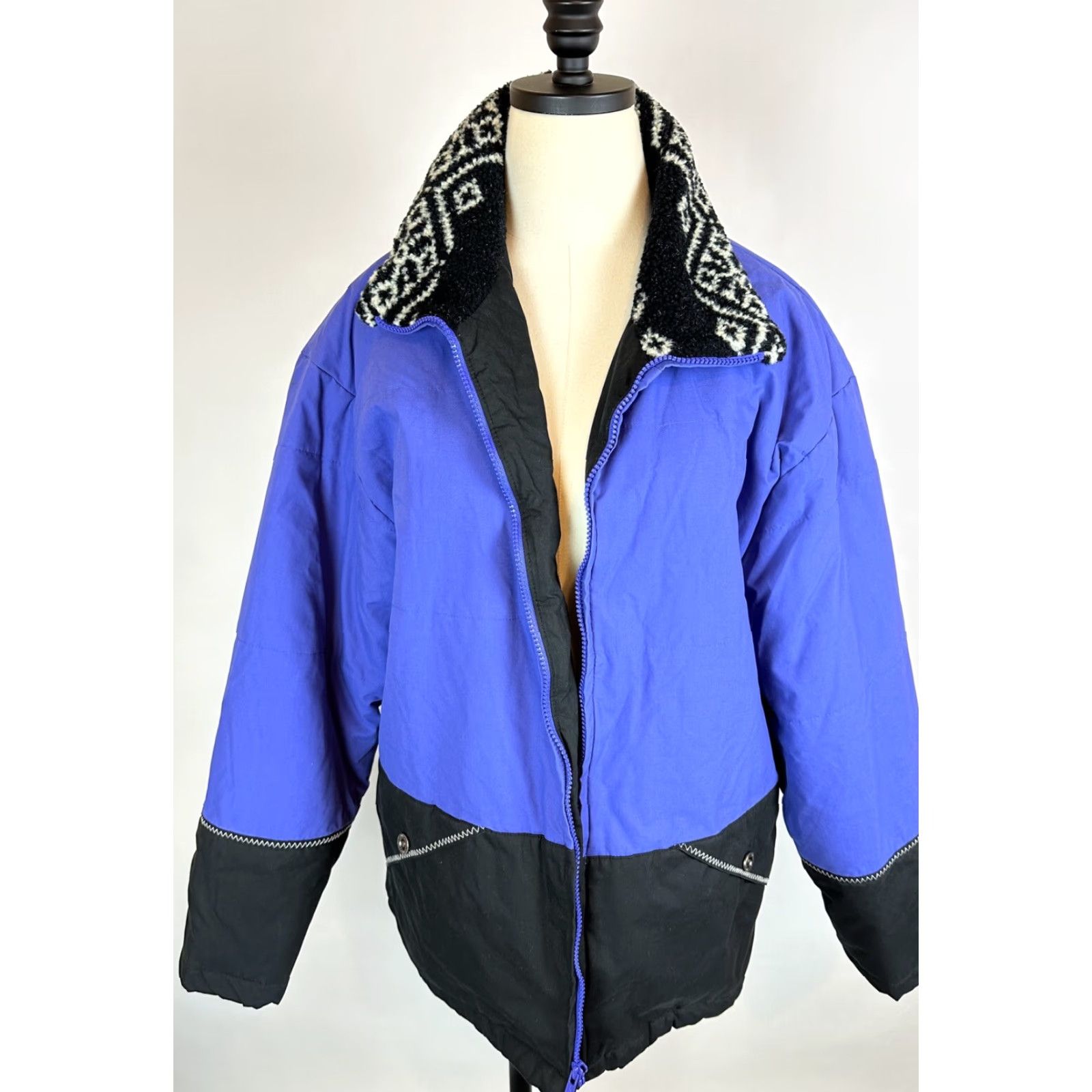 London Fog VINTAGE London Fog Parka Jacket WOMENS L Blue Size L / US 10 / IT 46 - 2 Thumbnail