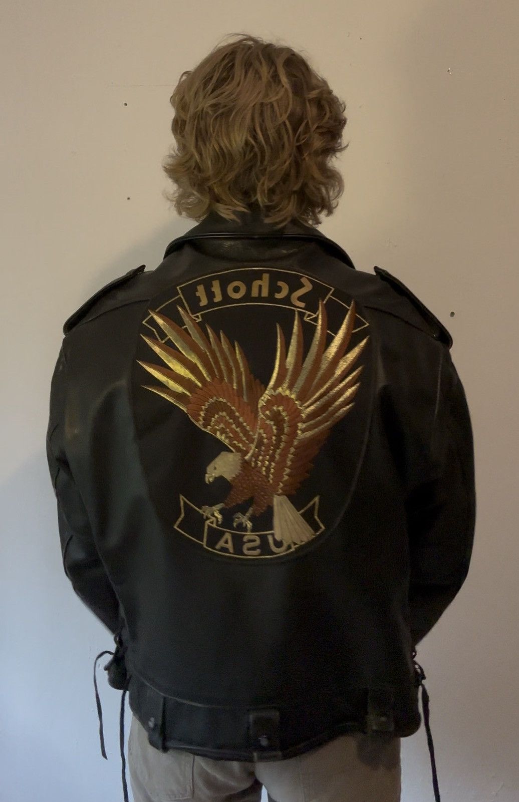 Schott Schott Perfecto Leather Jacket – Size 48 – Rare Backprint Size US M / EU 48-50 / 2 - 1 Thumbnail