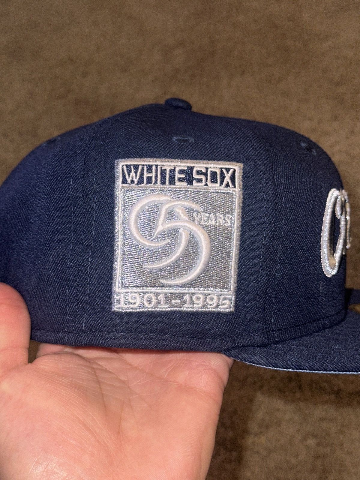 Hat Club × MyFitteds × New Era HAT CLUB Chicago White Sox 95th Anniv. Side Patch Size 7 1/8 Size ONE SIZE - 3 Thumbnail