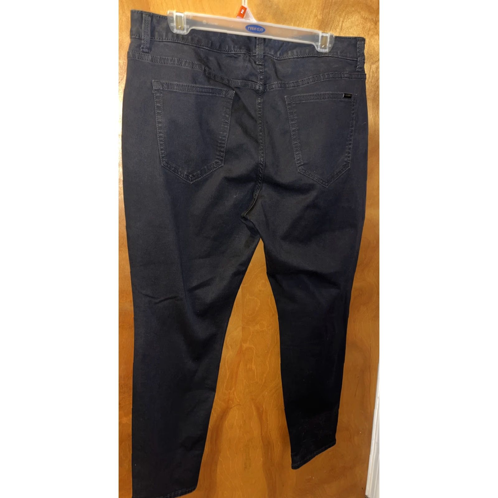Vintage JLO Jennifer Lopez Women's Black Skinny Jeans 16S Mid Rise Stretch Denim Solid Casual Pants Size 38" / US 16 / IT 52 - 4 Thumbnail