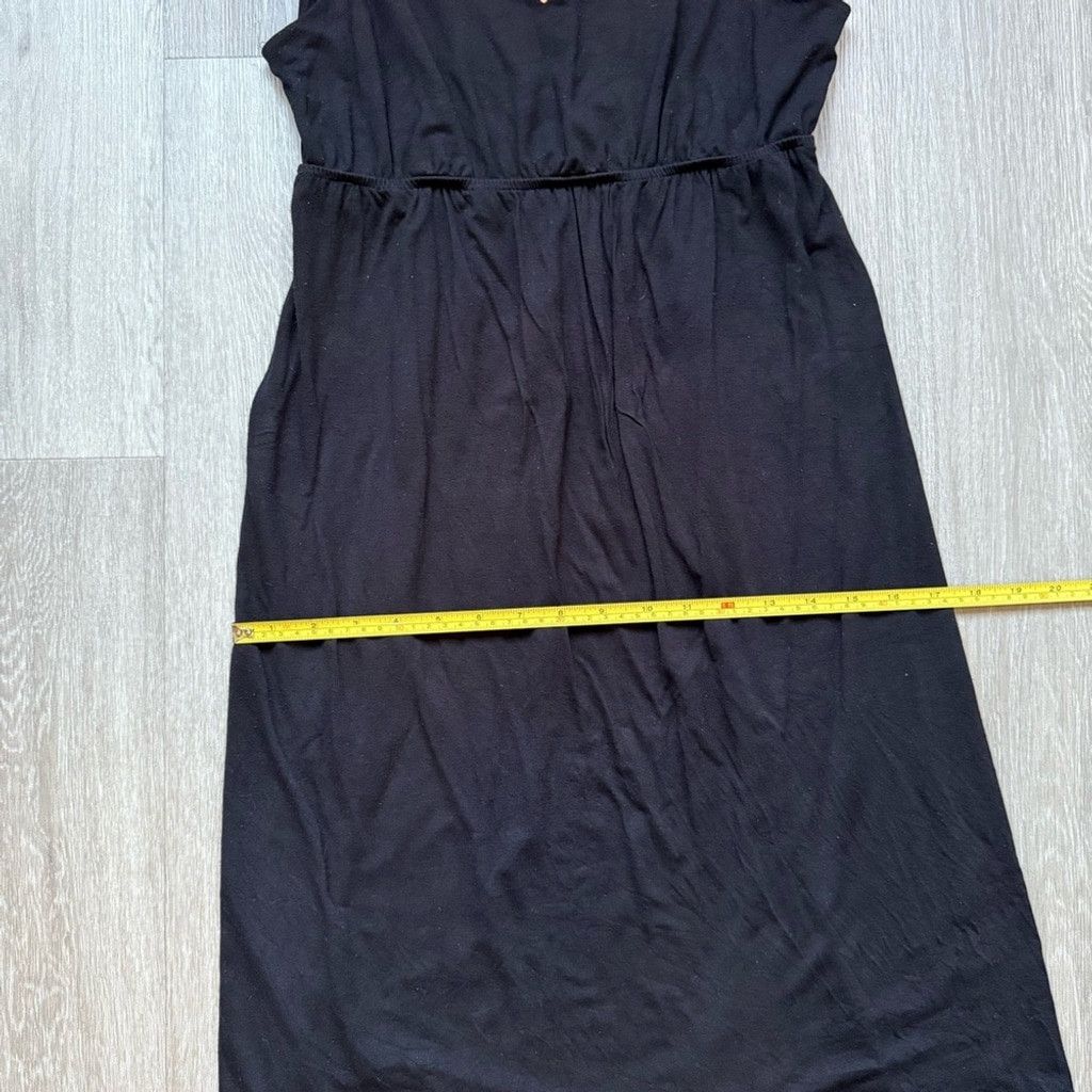 Joe Freshgoods Joe Fresh Black V-Neck Sundress Size M / US 6-8 / IT 42-44 - 5 Thumbnail