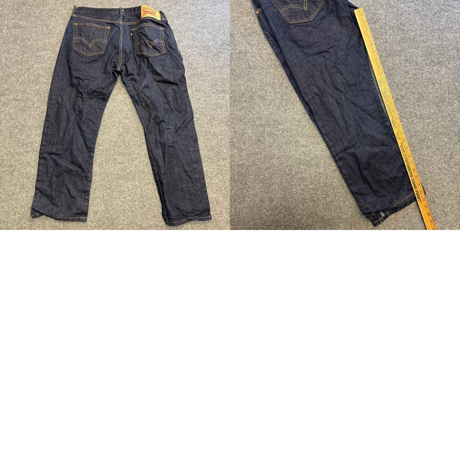 Levi's VINTAGE Levi's 501 Jeans 90s-2000s Mens Button-Fly Red Tab 36x30 Keychain Logo 5-Pocket Denim Blue Straight Size US 36 / EU 52 - 8 Thumbnail