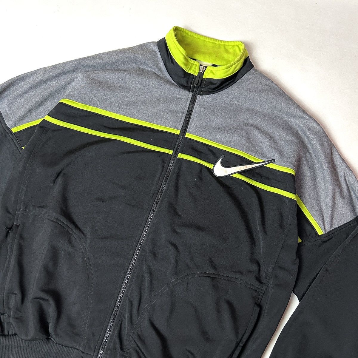 Nike × Vintage Nike 90s vintage tracktop colour block jacket Size US L / EU 52-54 / 3 - 4 Thumbnail