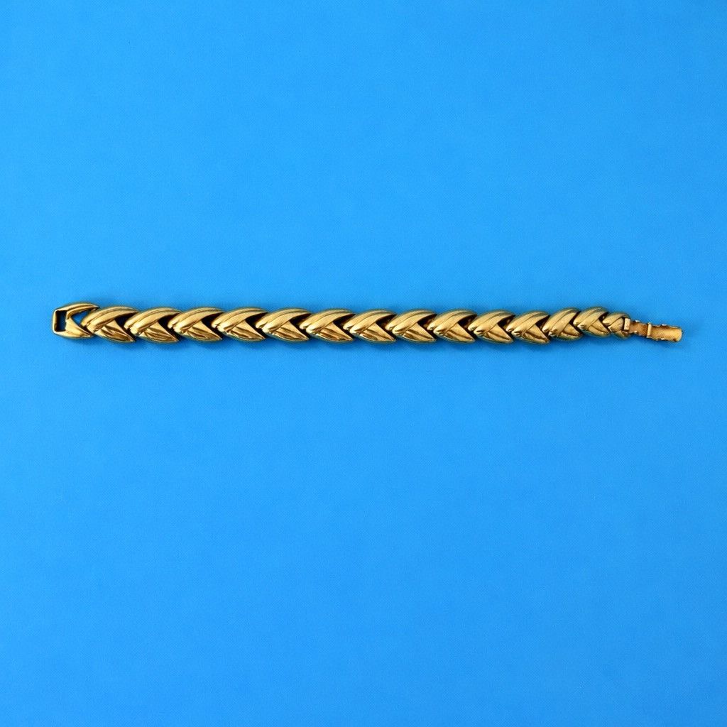 Other Vtg Krementz Gold Tone Link Bracelet 7” Classic Statement Size ONE SIZE - 10 Thumbnail