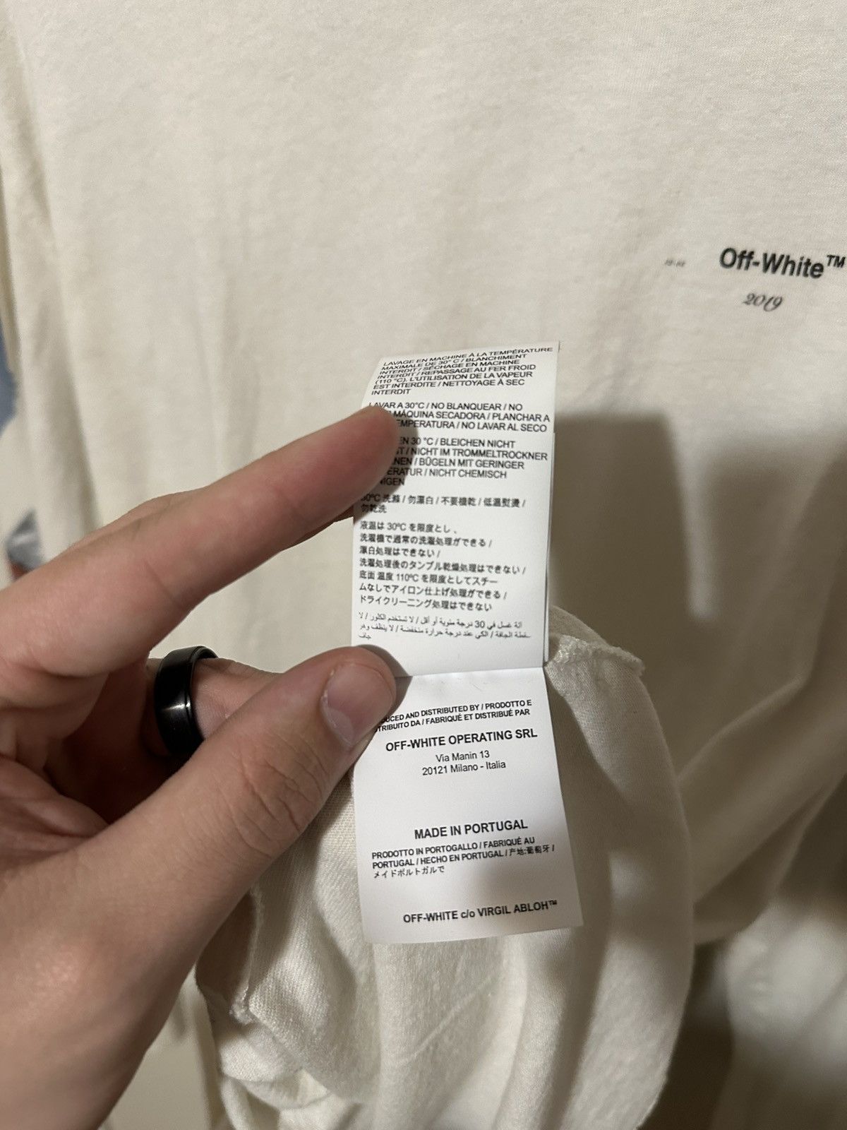 Off-White OFF-WHITE Long Sleeve Monet Diag Arrow Tee XXL Size US XXL / EU 58 / 5 - 7 Thumbnail