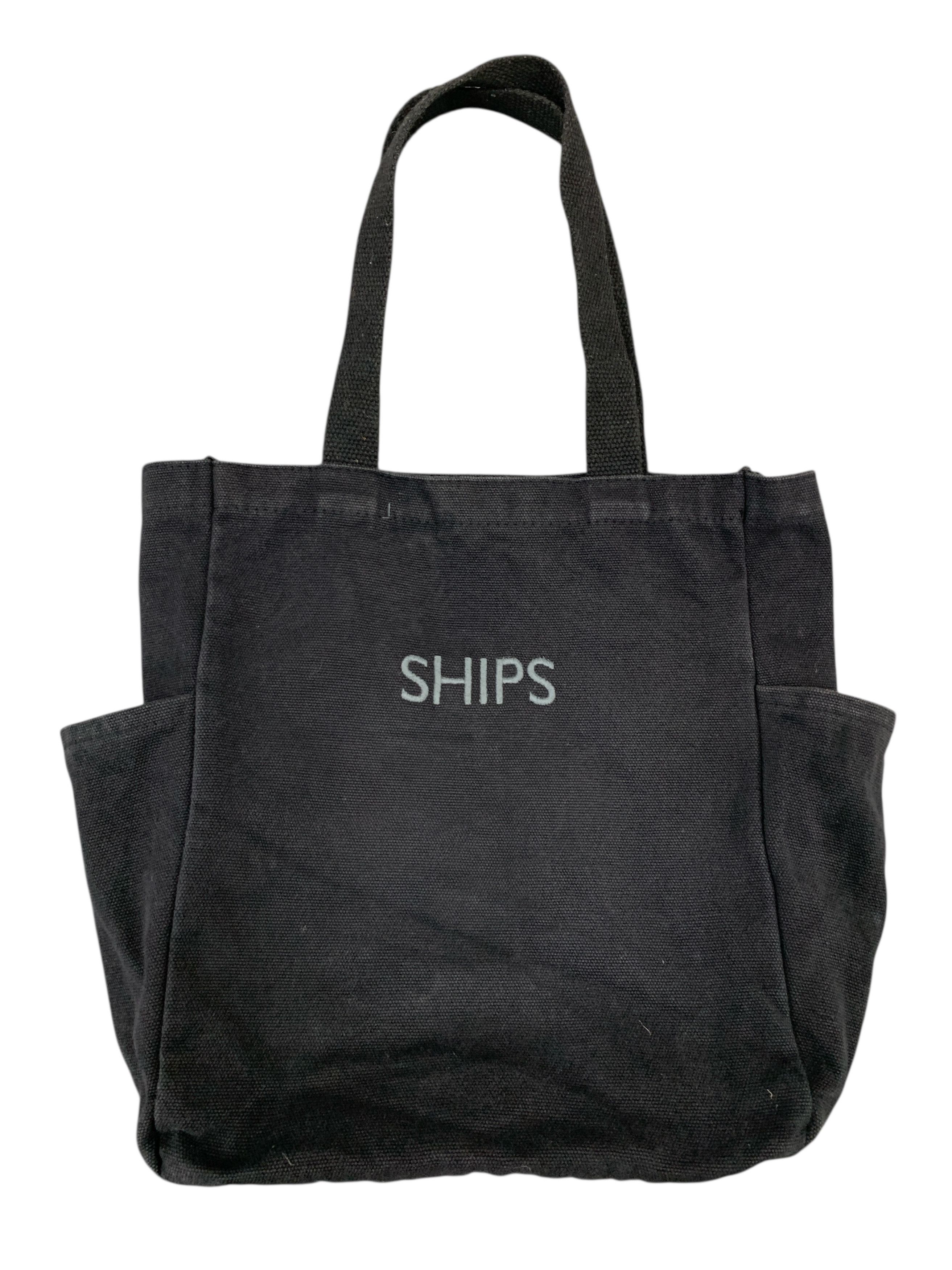 Ships Ship Tote Bag Unisex Japanese Bag in Black, Women's