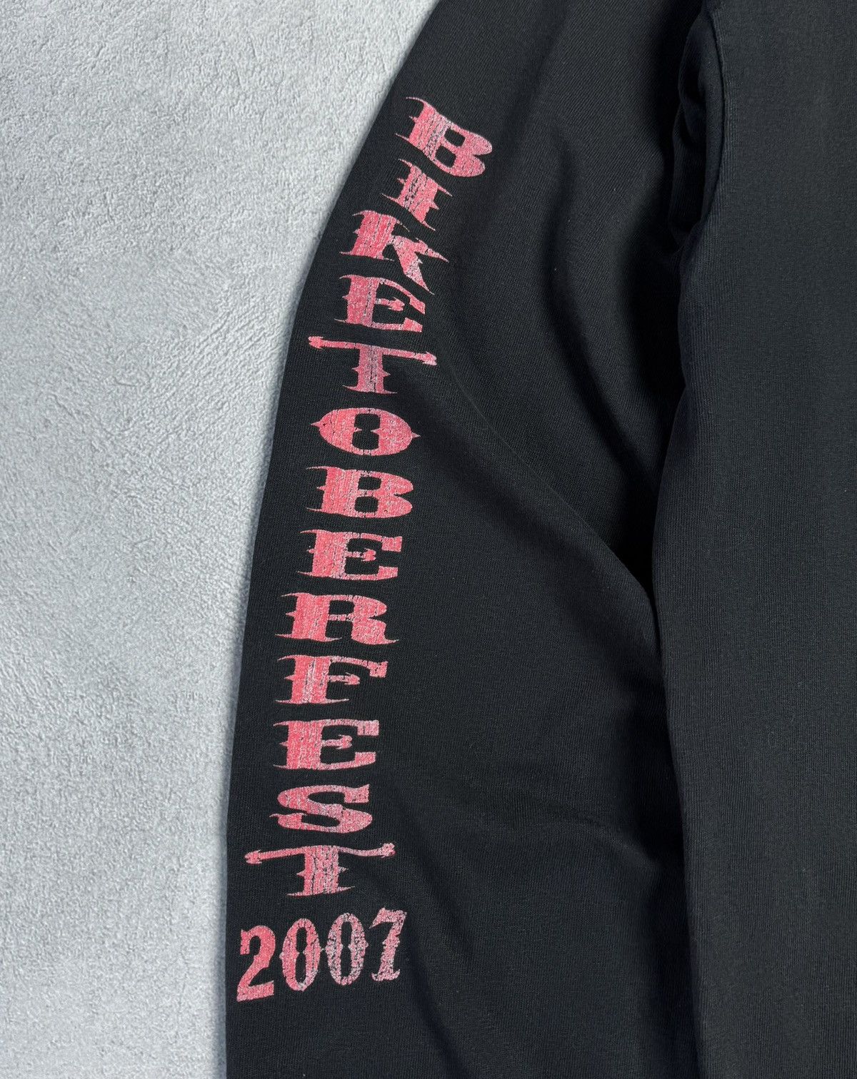 Anvil Biketoberfast 2007 Double Sided Print Motorcycle Shirt Anvil Size US XL / EU 56 / 4 - 6 Thumbnail