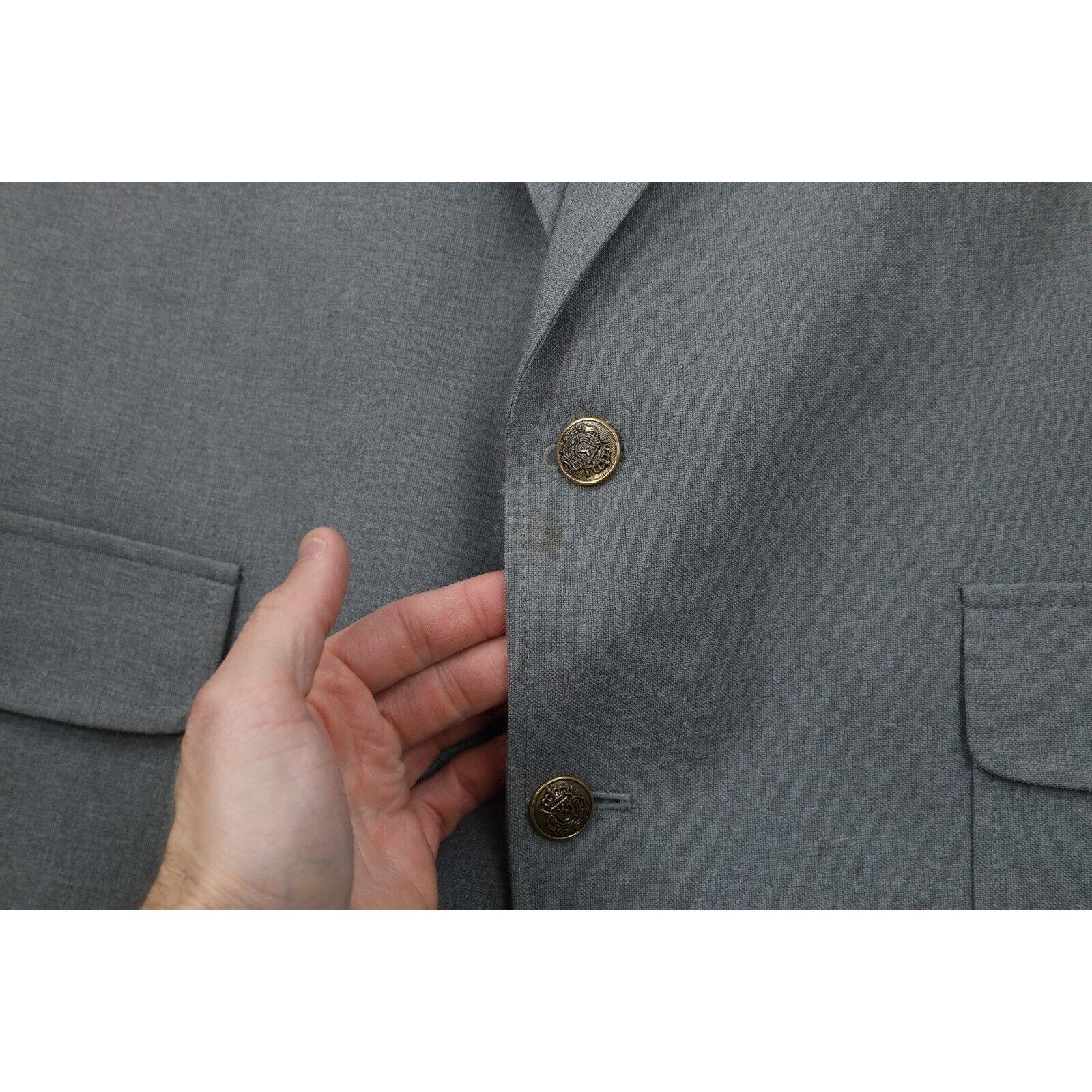 Vintage Vintage 70s S2 Piece Knit Suit Bell Bottoms Wedding Size 42R - 4 Thumbnail