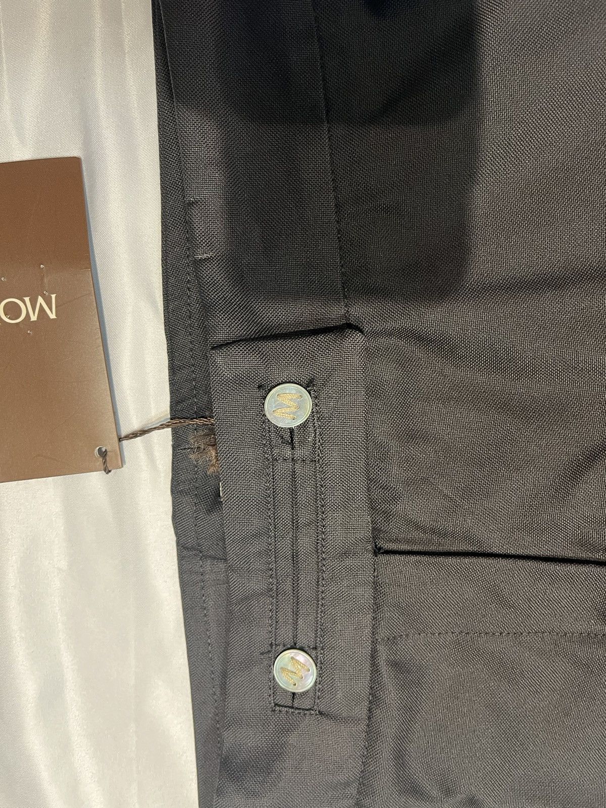 Moncler × Vintage Moncler Ladies’ Black Cotton Wide-legged Trouser Pants Y2K Size 30" / US 8 / IT 44 - 3 Thumbnail