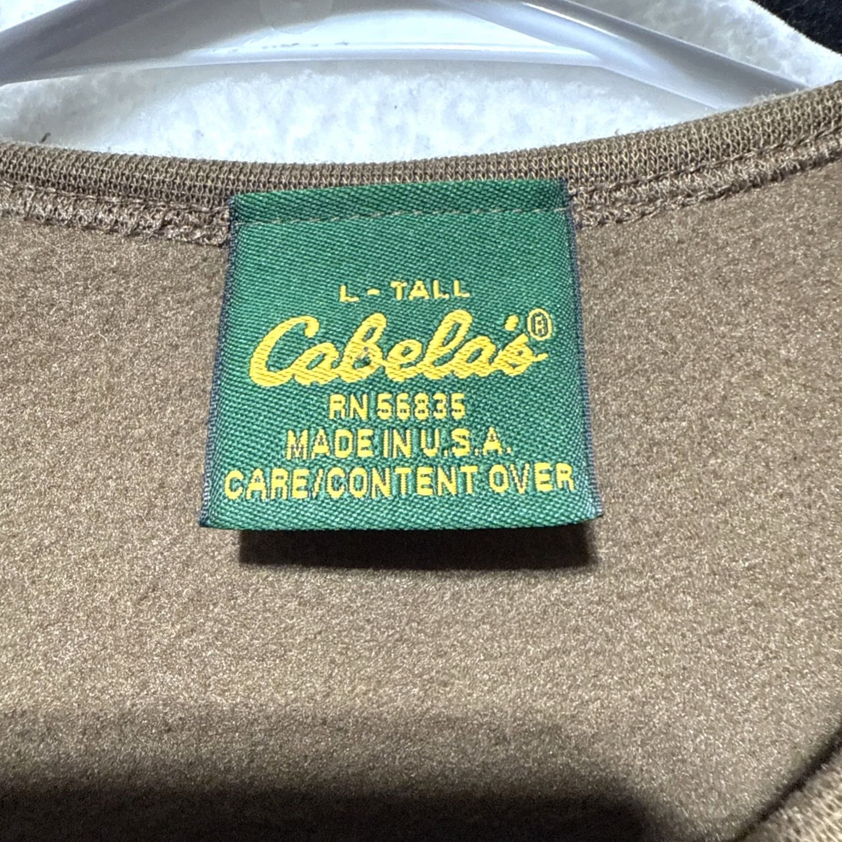 Vintage VINTAGE Cabela's Tracksuit Mens Large Tall 2 Piece Thermal Fleece Brown NT Textile Set Jacket Pants Big & Tall Mens Size 42R - 4 Thumbnail