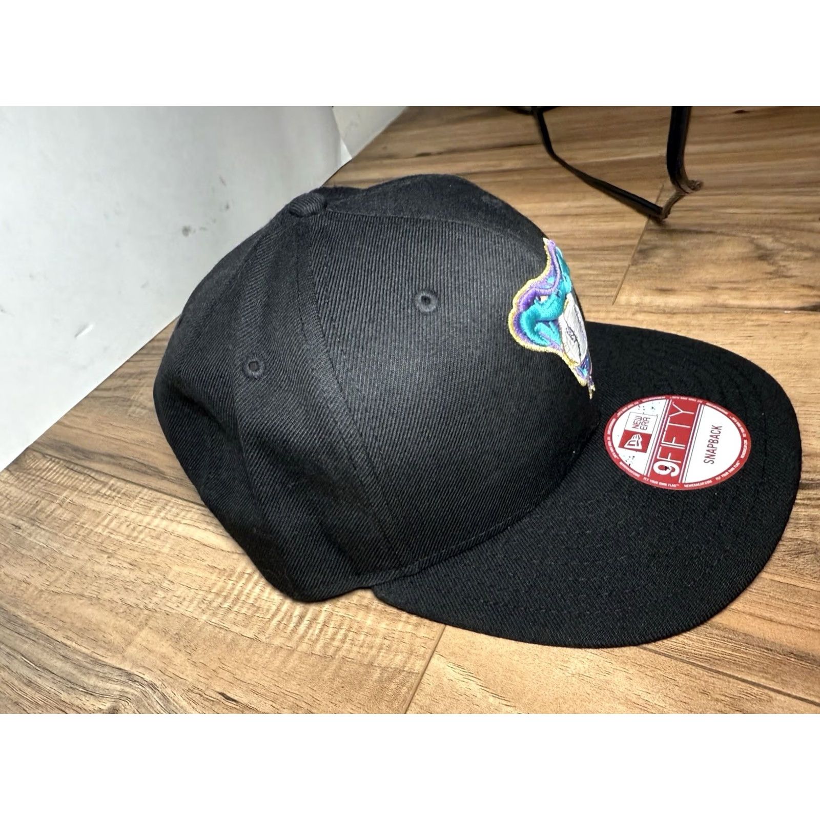 New Era VINTAGE New Era Baseball Cap Mens One Size Black HERITAGE ARIZONA DIAMONDBACKS SNAPBACK COOPERSTOWN VTG RETRO 90s LOGO Size ONE SIZE - 4 Thumbnail
