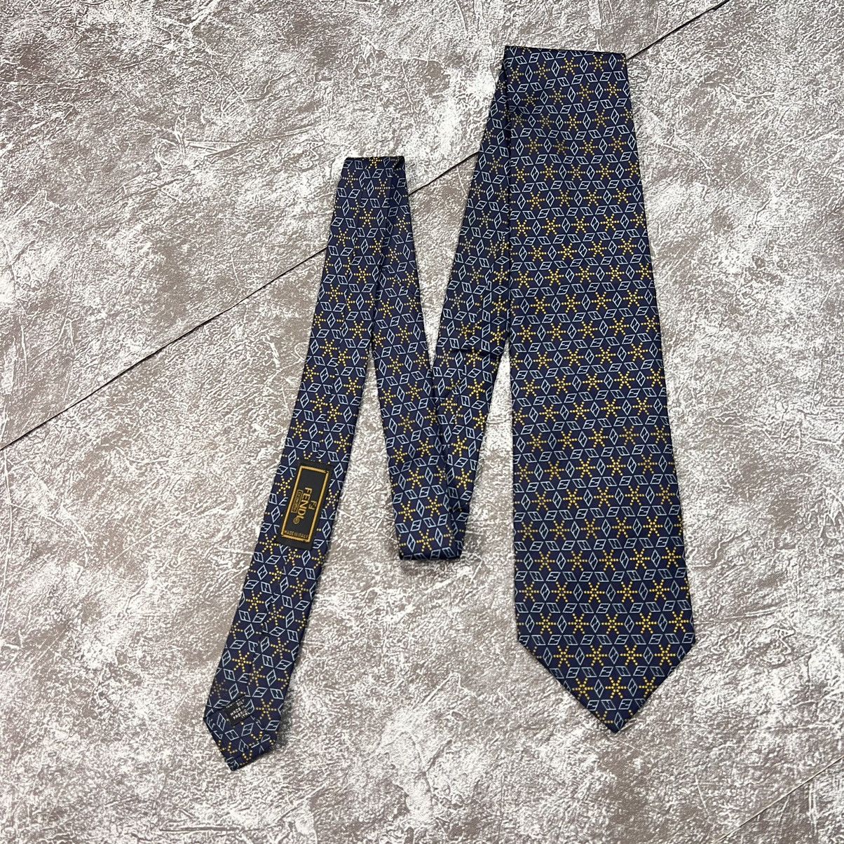 Fendi ▪️LOT OF 3 FENDI TIE FF MONOGRAM DESIGN LUXURY MEN NECKTIE Size ONE SIZE - 18 Thumbnail
