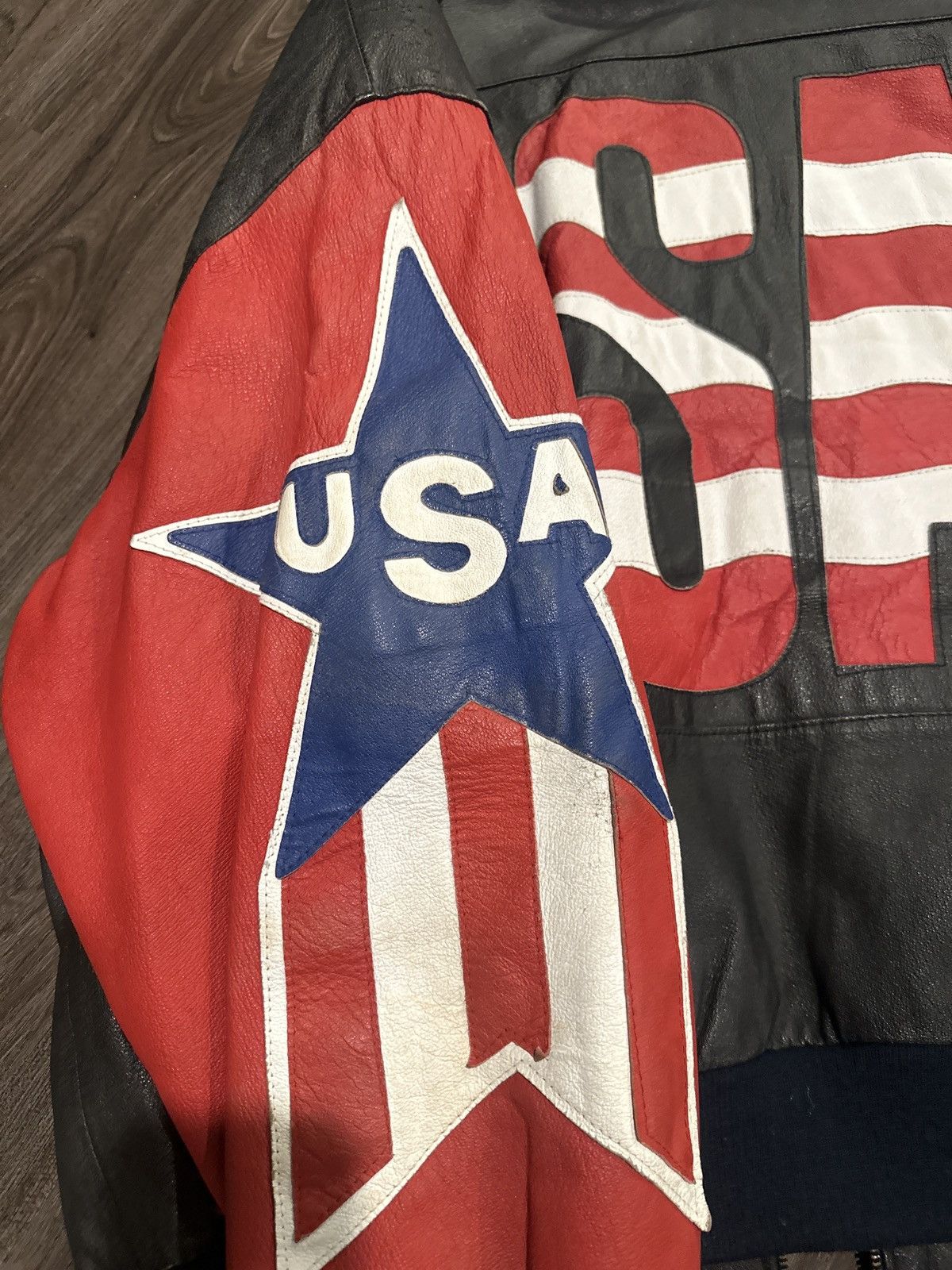 Michael Hoban × Vintage VINTAGE 2000’s MICHAEL HOBAN USA PATRIOTIC 9/11 JACKET Size US XL / EU 56 / 4 - 5 Thumbnail