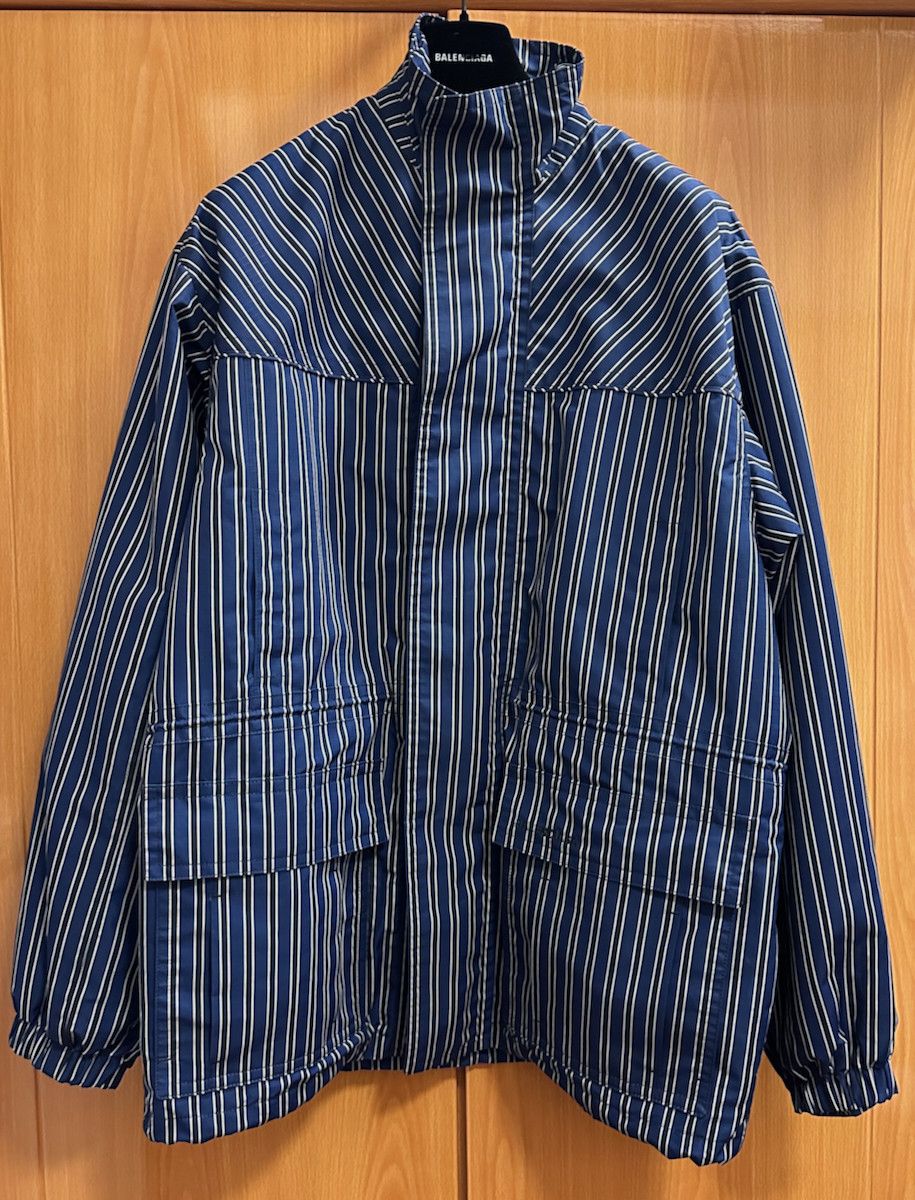 image of Balenciaga 21Ss Light Parka in Dark Blue, Men's (Size Medium)