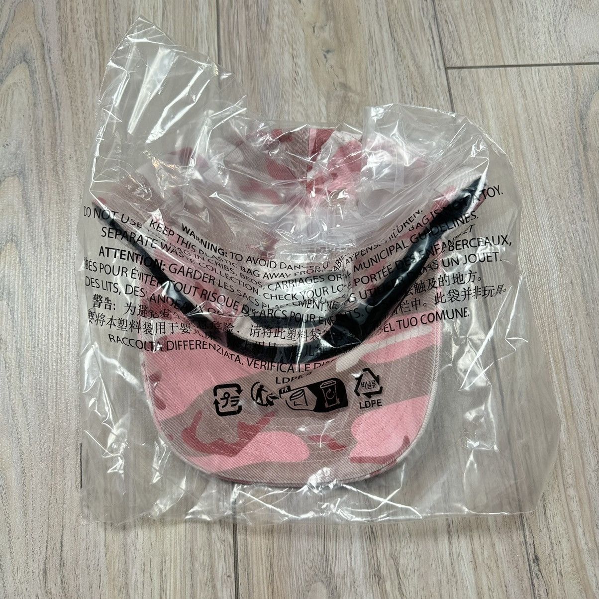 Supreme Supreme Pigment Coated S Logo 6-Panel Pink Camouflage Hat Size ONE SIZE - 4 Thumbnail