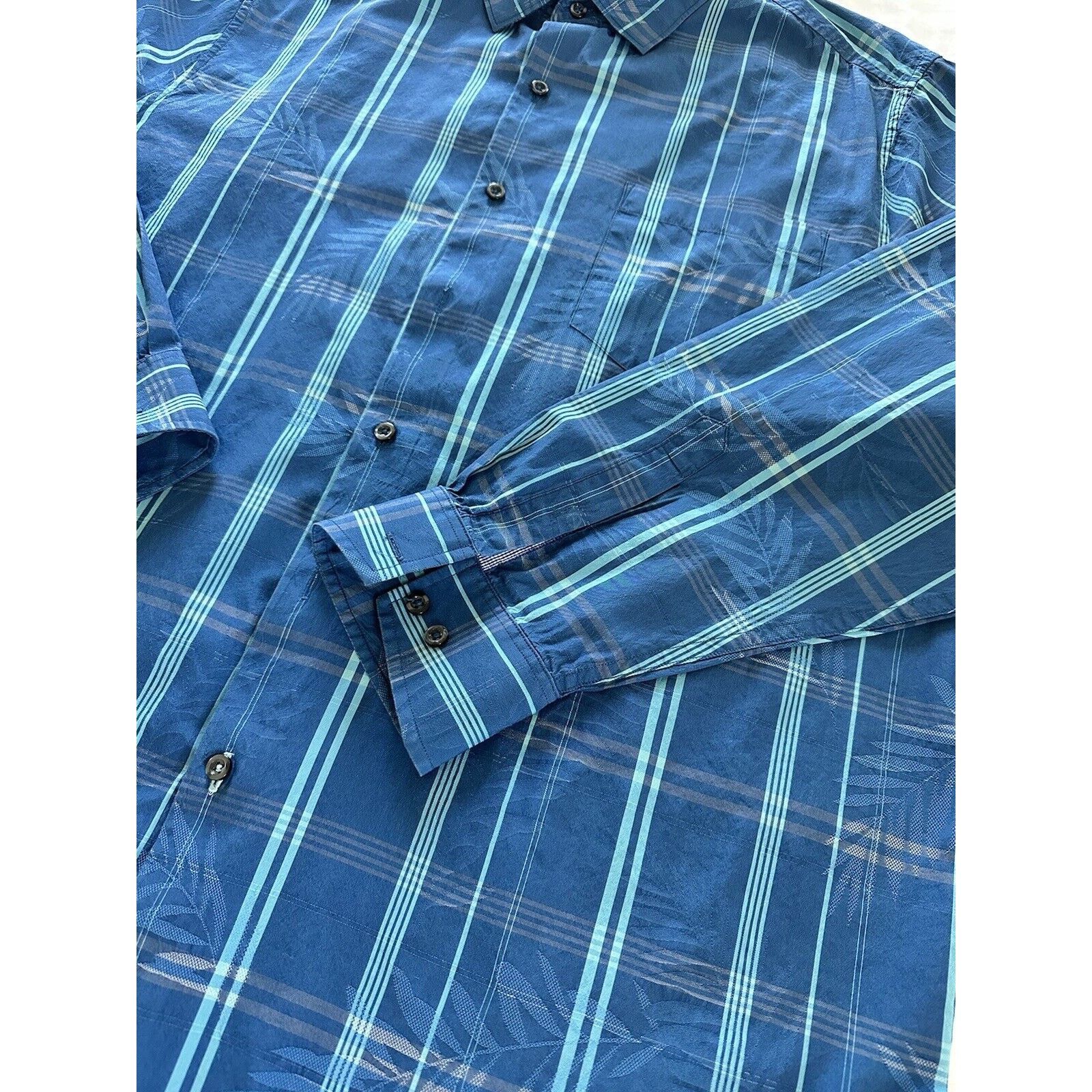 Tommy Bahama Tommy Bahamas Blue Teal Plaid Hawaiian Men’s Shirt Size XL Size US XL / EU 56 / 4 - 5 Thumbnail