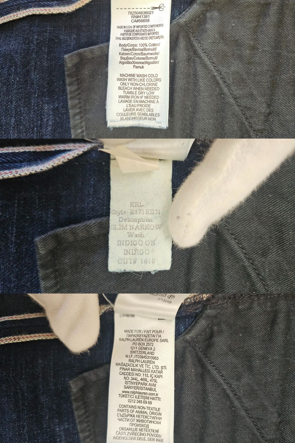RRL Ralph Lauren Double RL (RRL) – Japan Woven Selvedge Denim - Made in USA Size US 30 / EU 46 - 16 Thumbnail