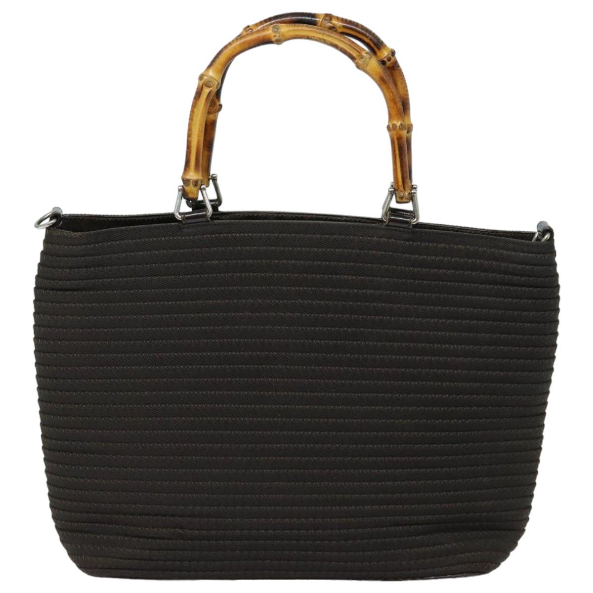 Gucci Bamboo Brown Synthetic Handbag (Pre-Owned) Size ONE SIZE - 1 Thumbnail