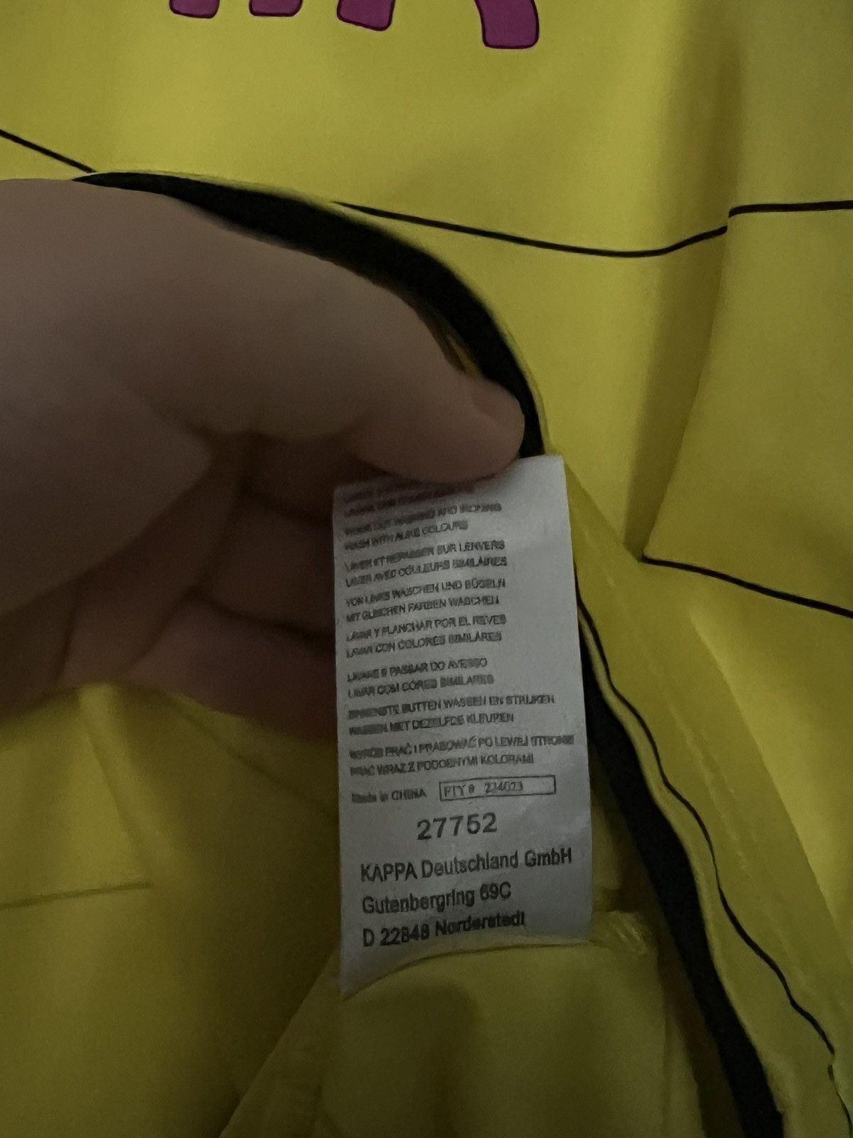 Kappa Kappa Borussia Dortmund BVB 2010-2011 Home Kit Soccer Jersey Size US L / EU 52-54 / 3 - 23 Thumbnail